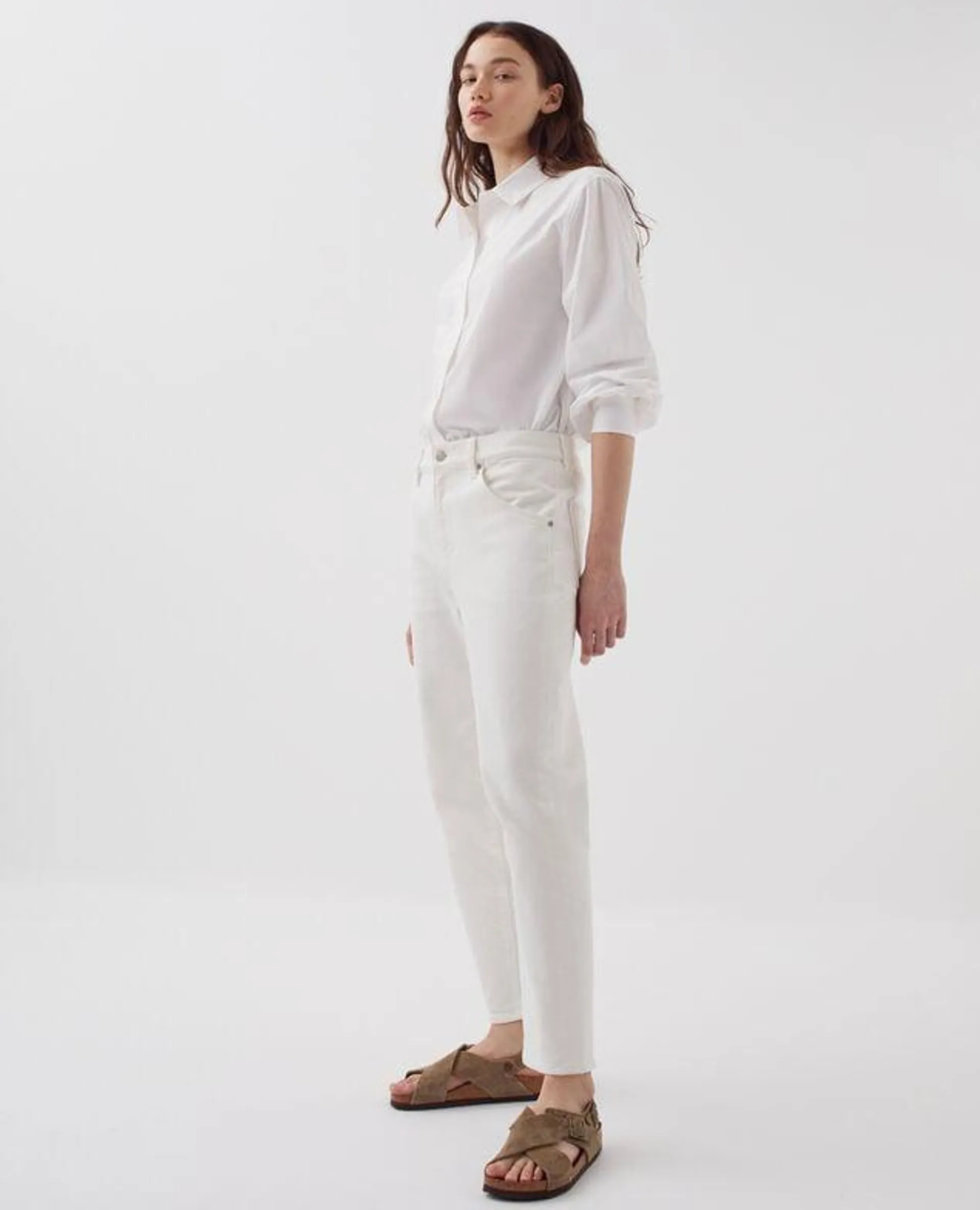 RITA - Jeans slouchy white