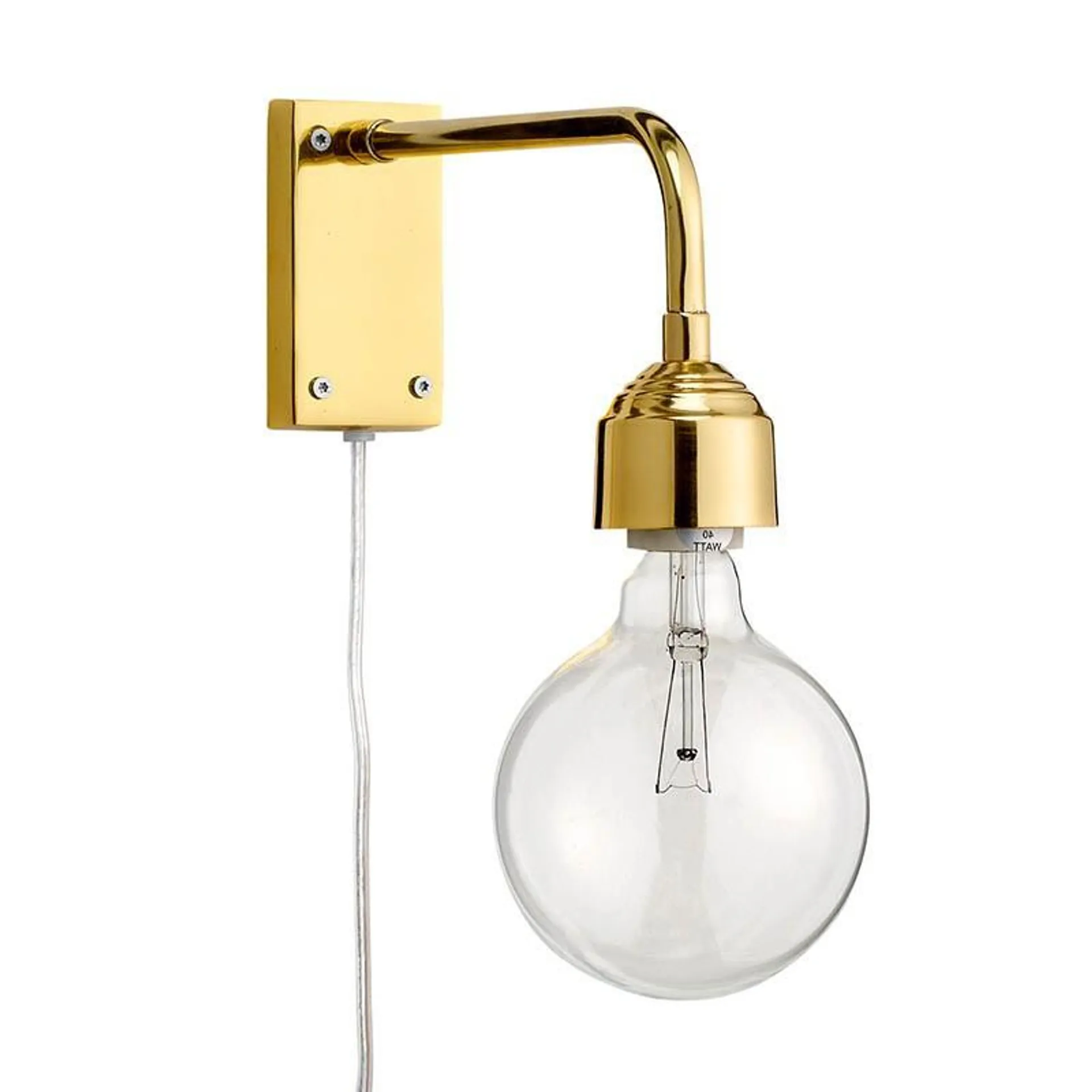 Bulb wall lamp, gold