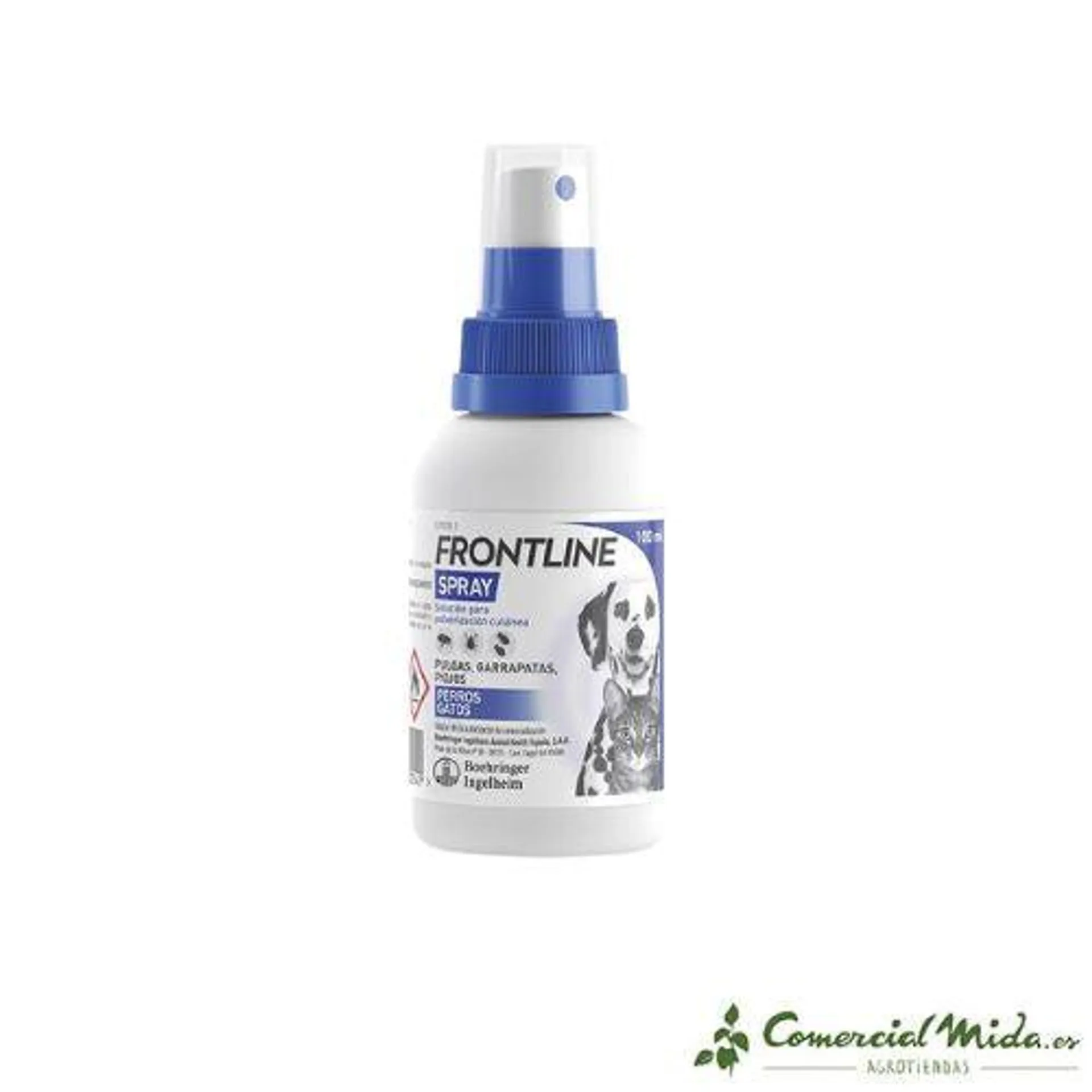 Spray FRONTLINE 100ml perros y gatos anti pulgas, garrapatas y piojos