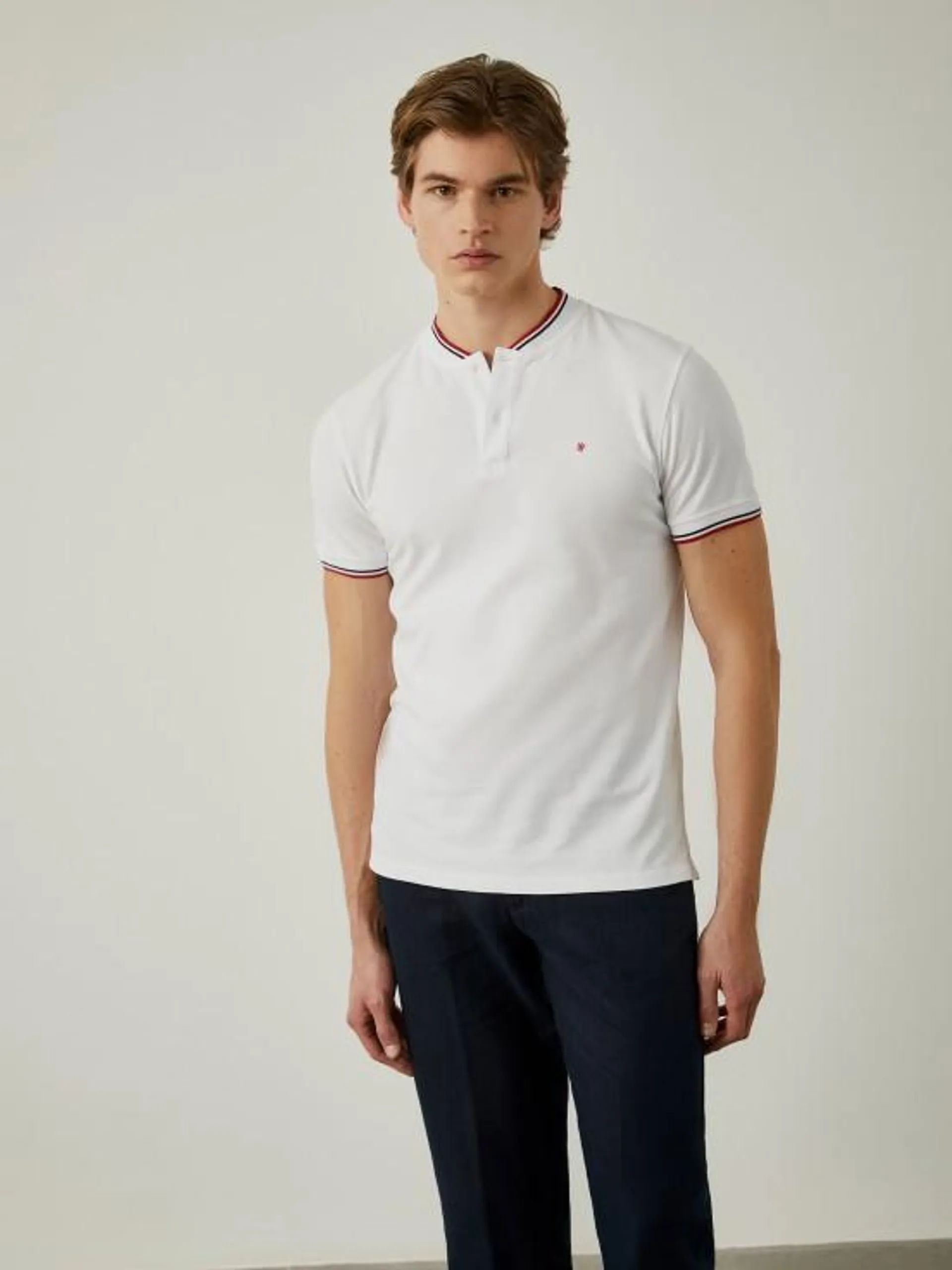 Polo slim fit 100% algodón