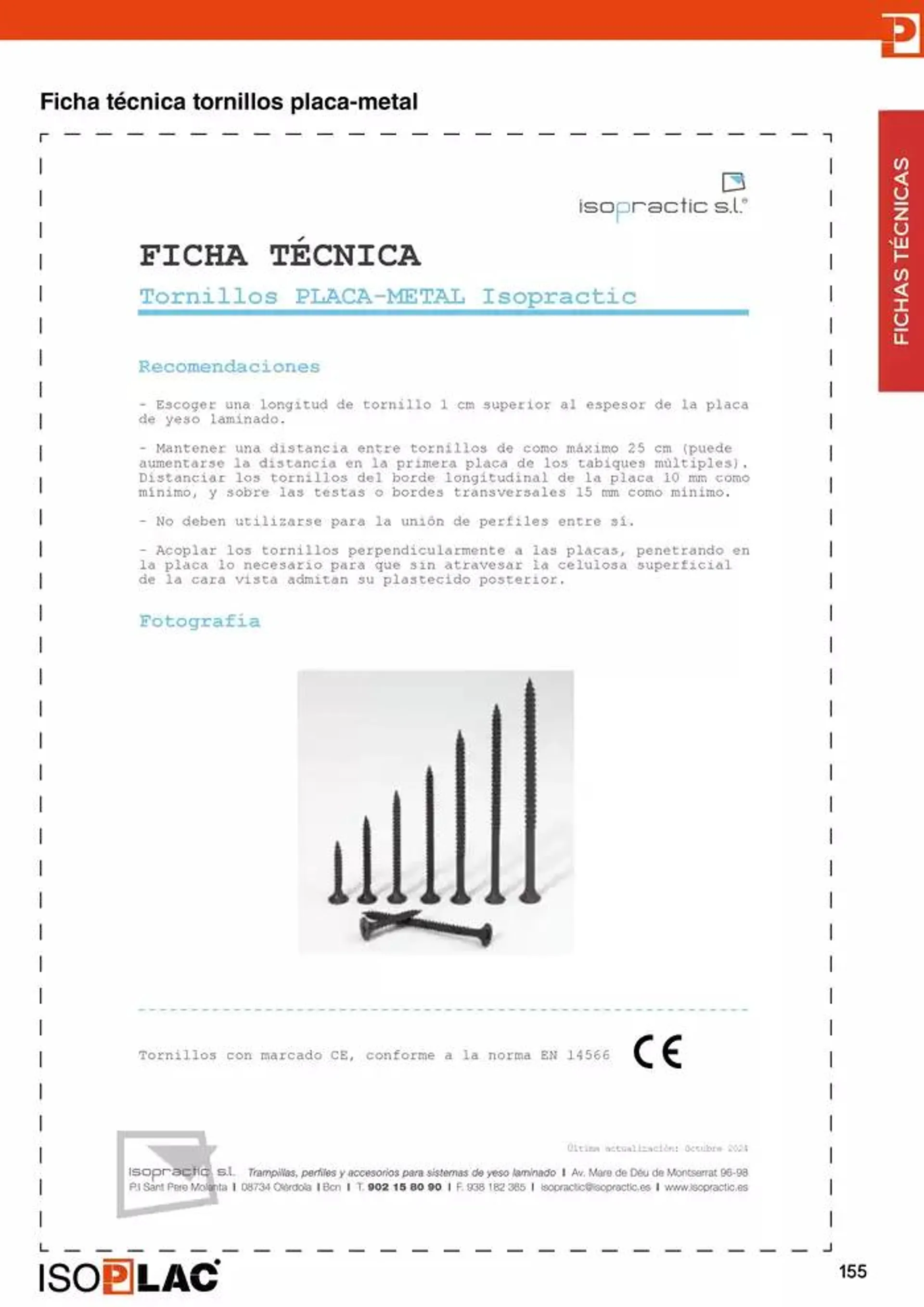 Catálogo de Manual Técnico Isoplac 15 de noviembre al 30 de noviembre 2024 - Página 155