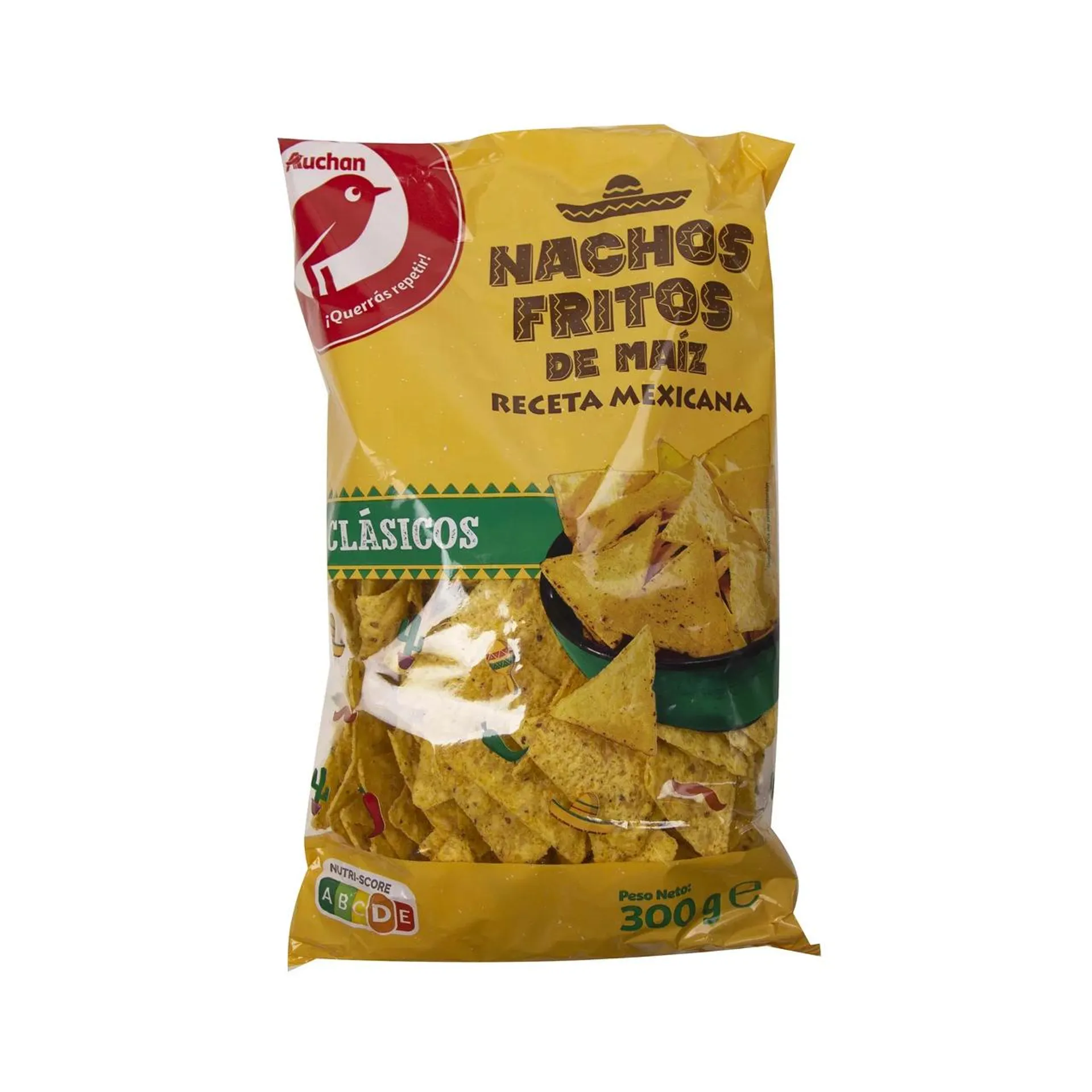 PRODUCTO ALCAMPO Tortillas chips sabor natural (nachos fritos de maíz) PRODUCTO ALCAMPO 300 g.