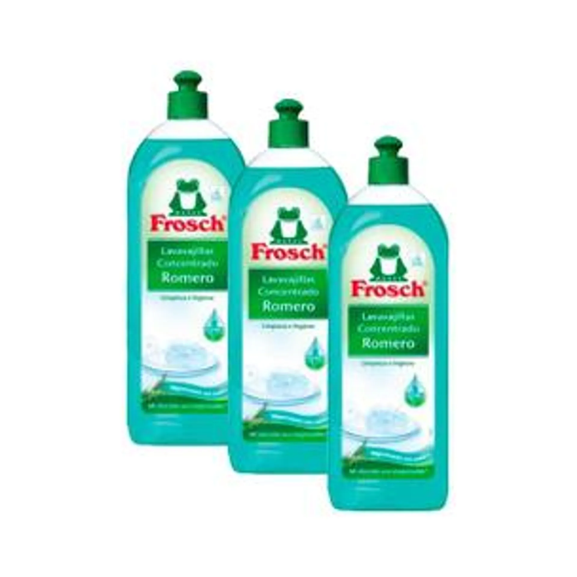 Pack 3x Lavavajillas romero Frosch 750 ml