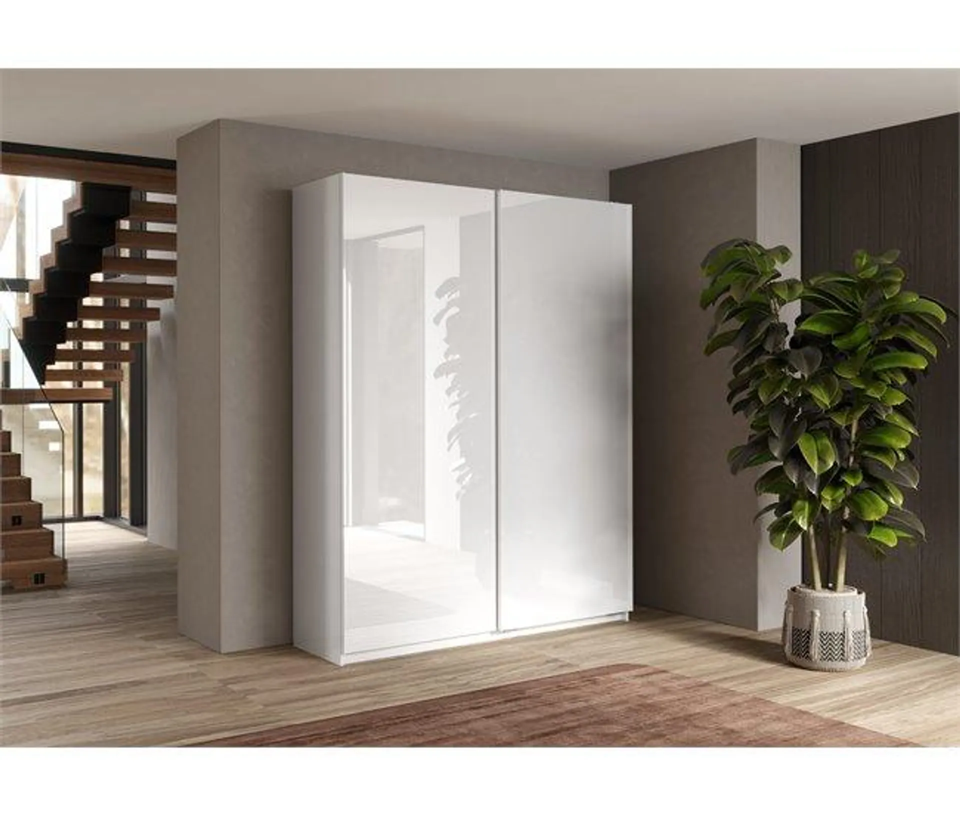 Armario SWING 2 puertas correderas 180x232cm blanco