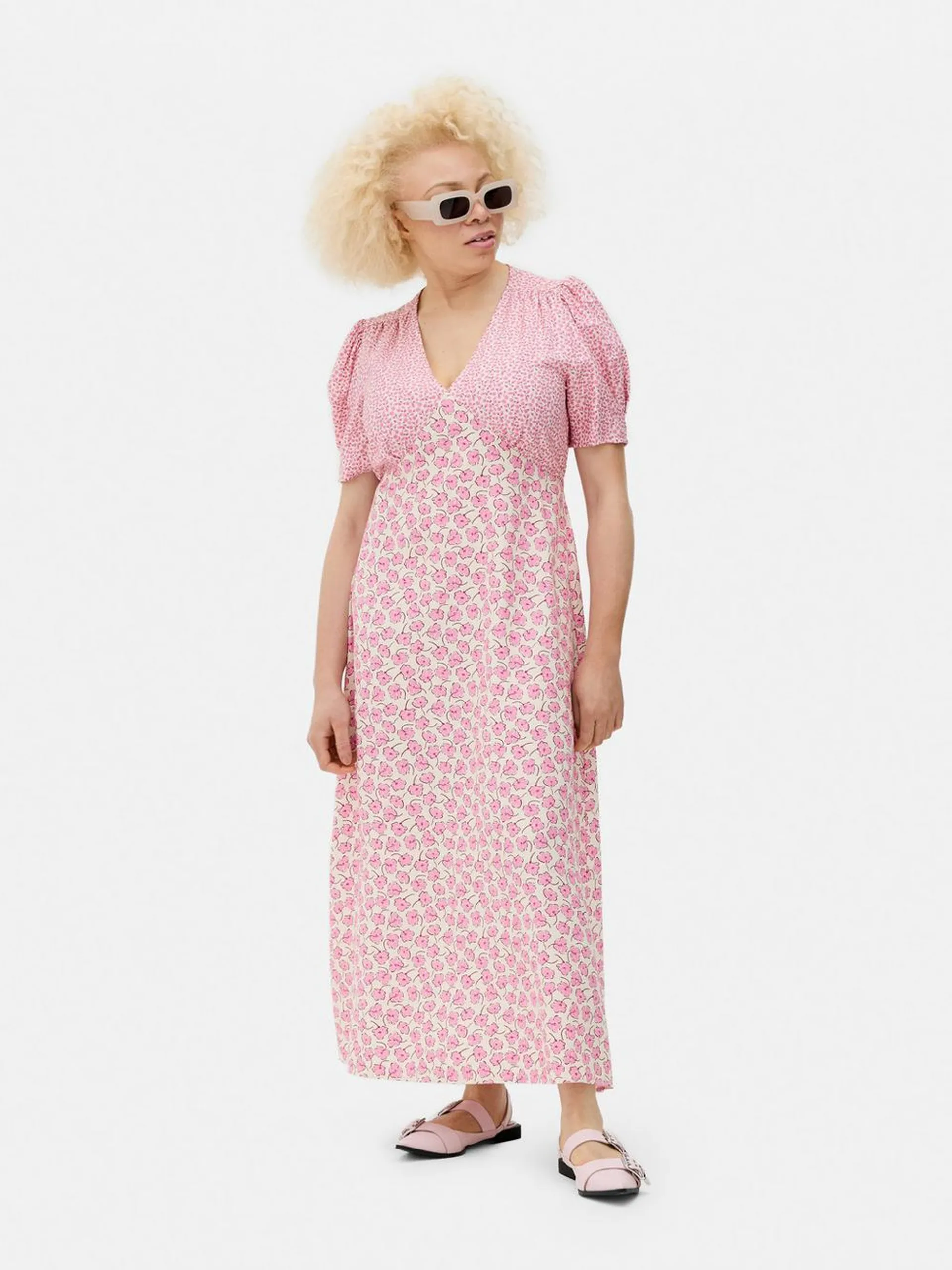 Vestido midi estilo vintage
