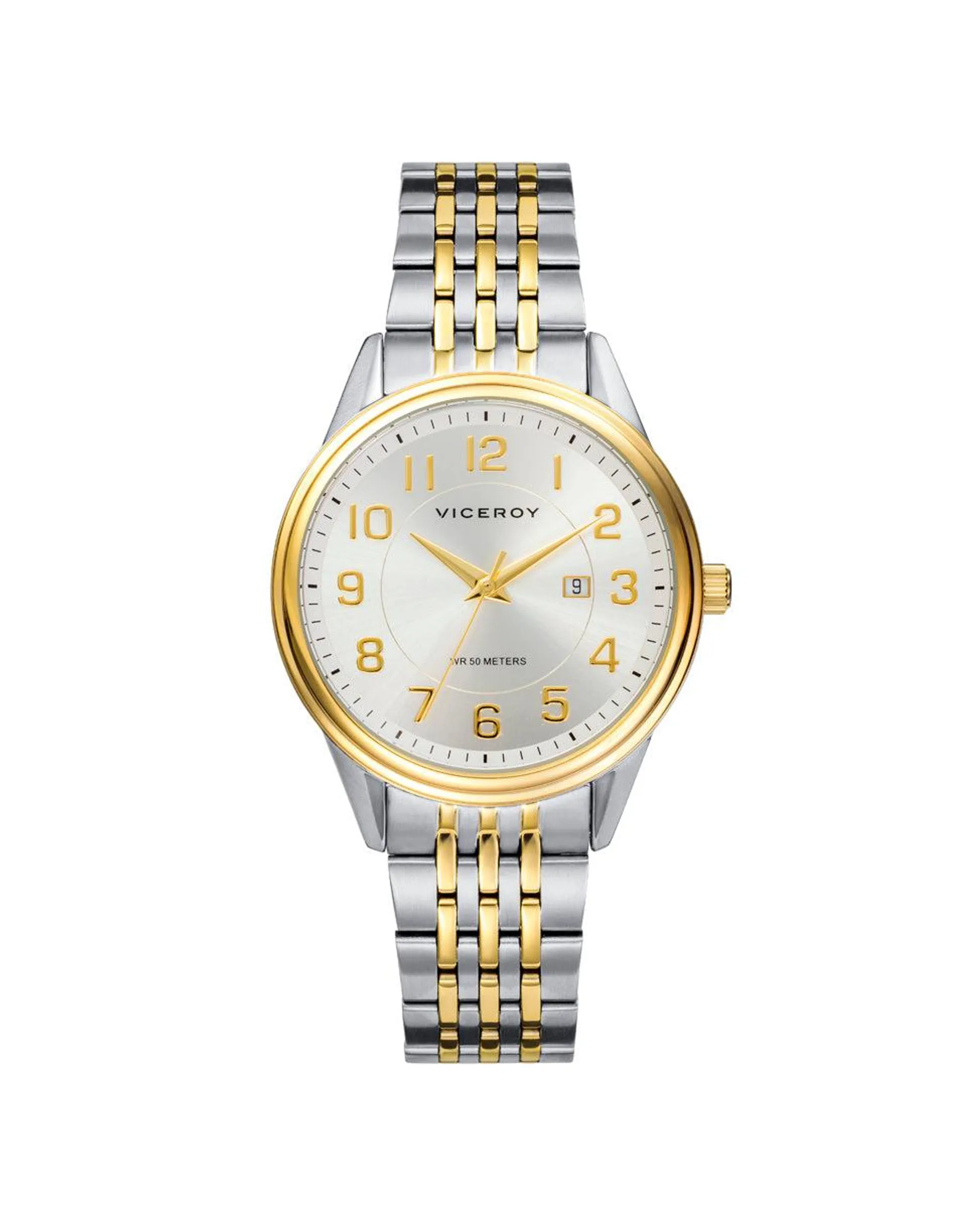 Reloj de mujer Grand 3 agujas de acero con IP dorado