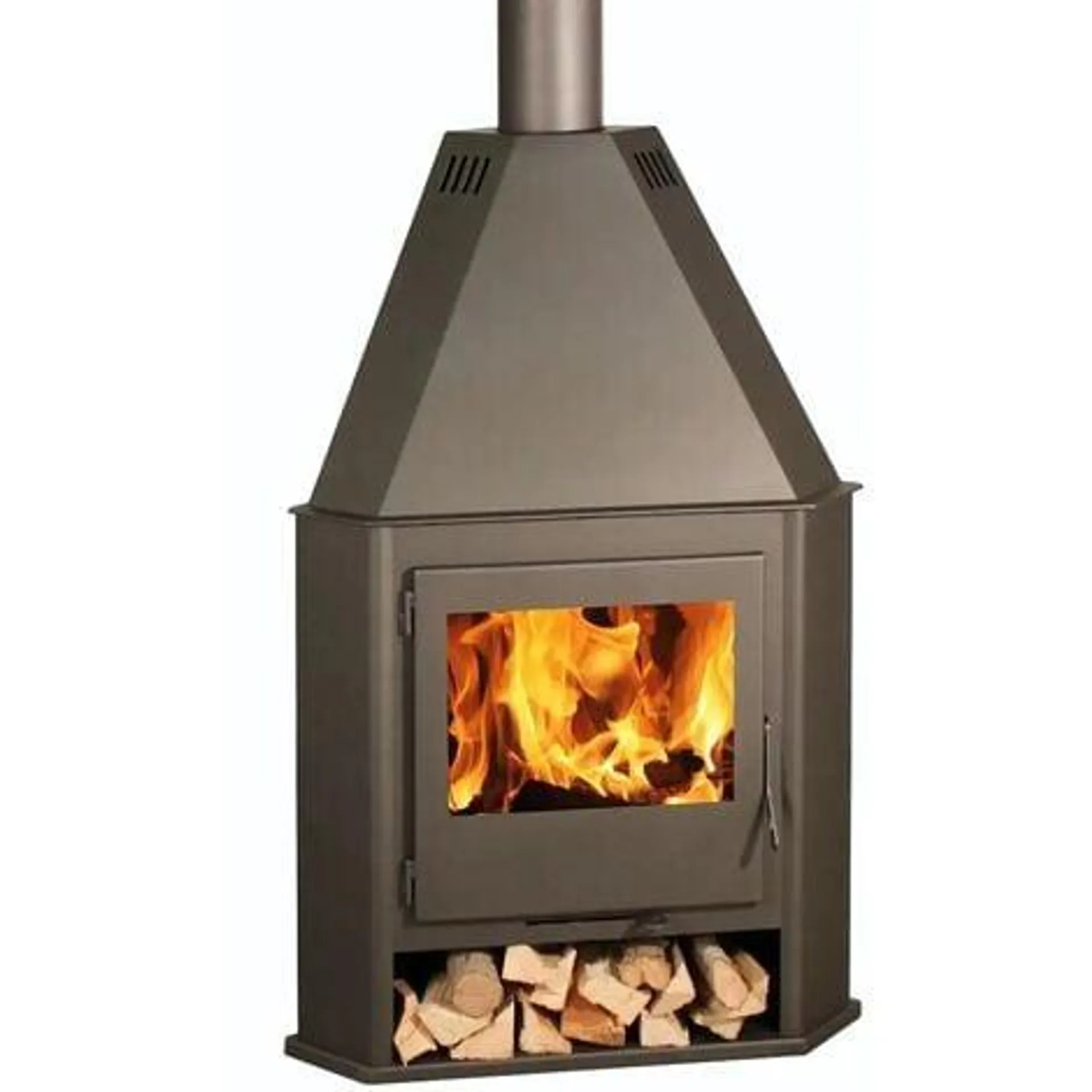 Chimenea de rincon R7 Doble combustion 8kw A+