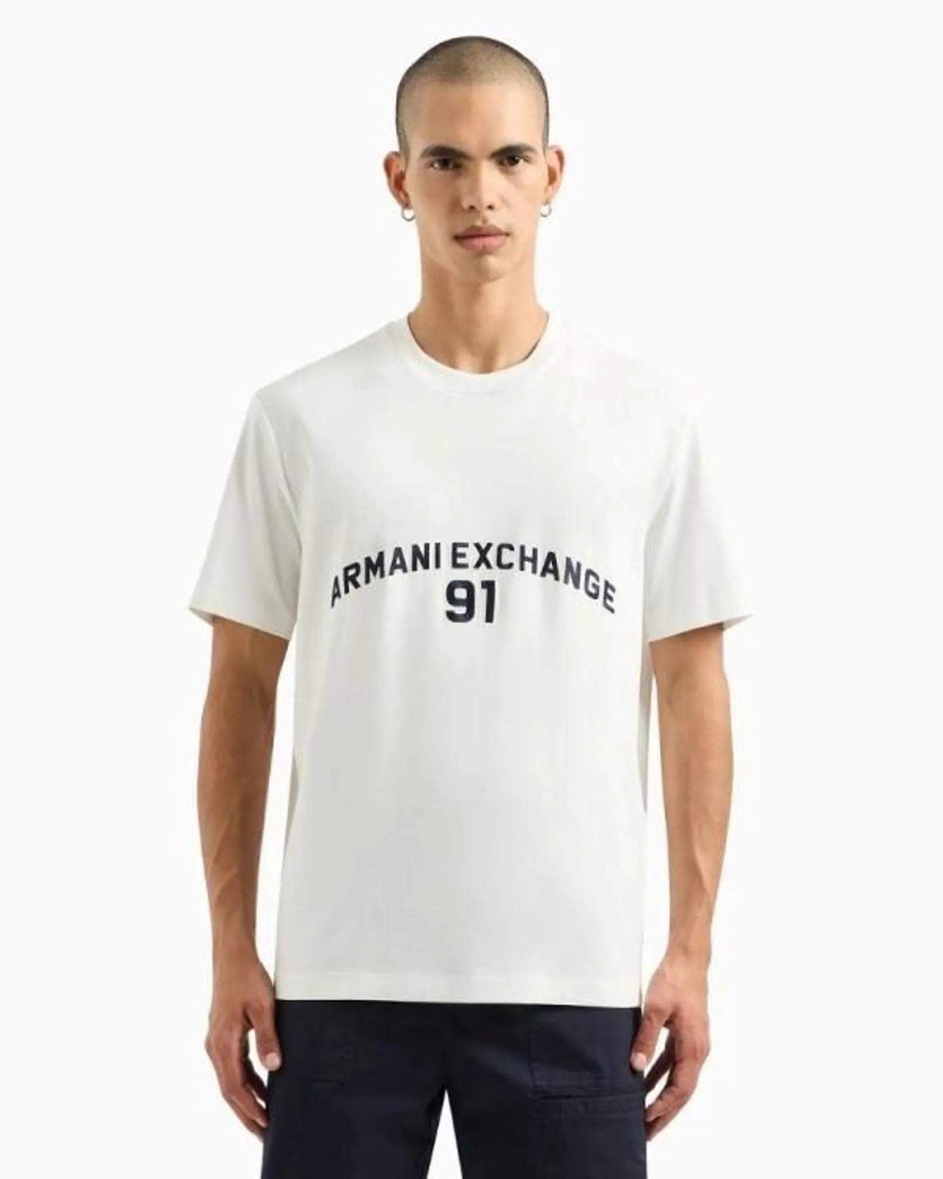 Camisetas Manga corta Hombre Blanco 3DZTLP ZJLFZ