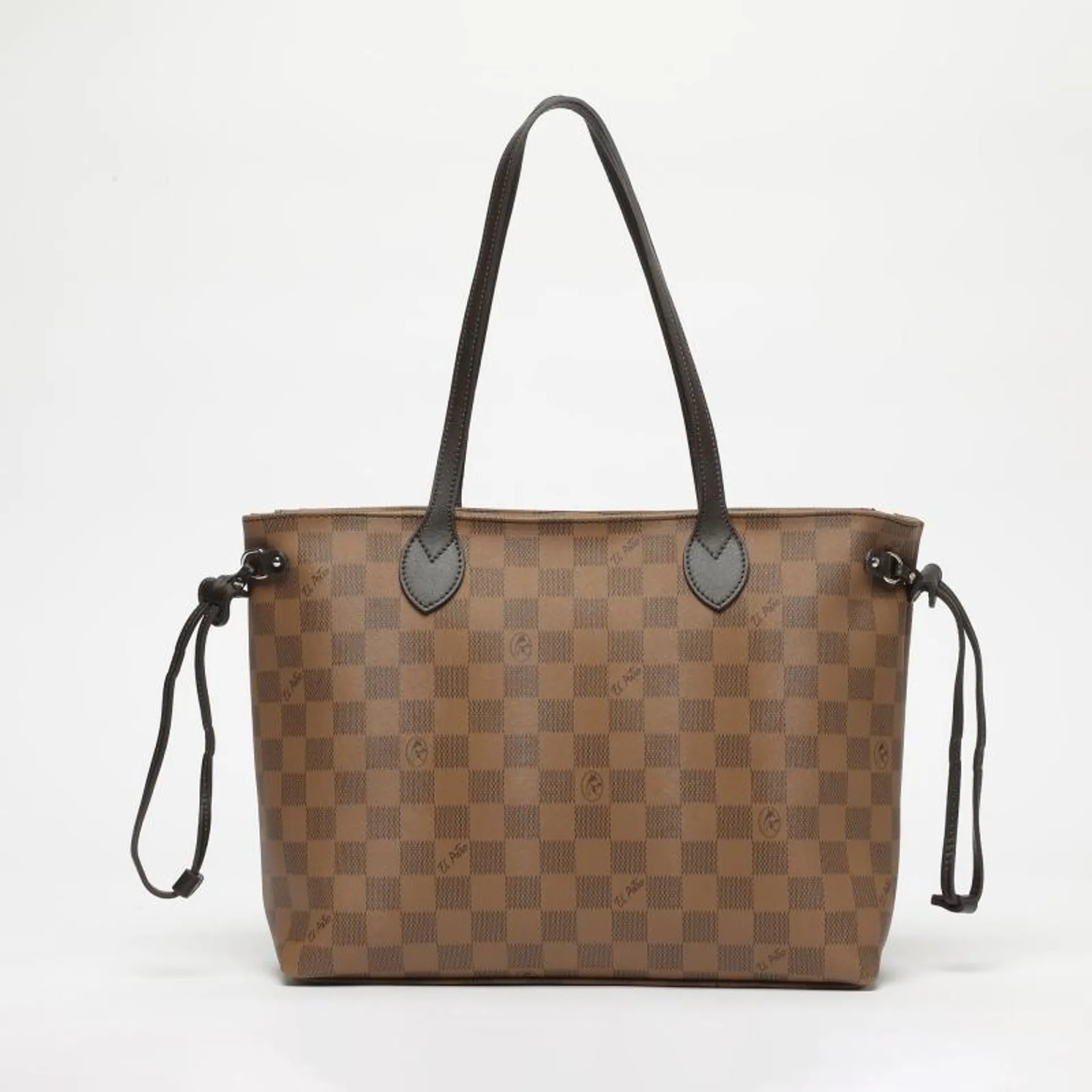 Bolso tote chess moca-El Potro