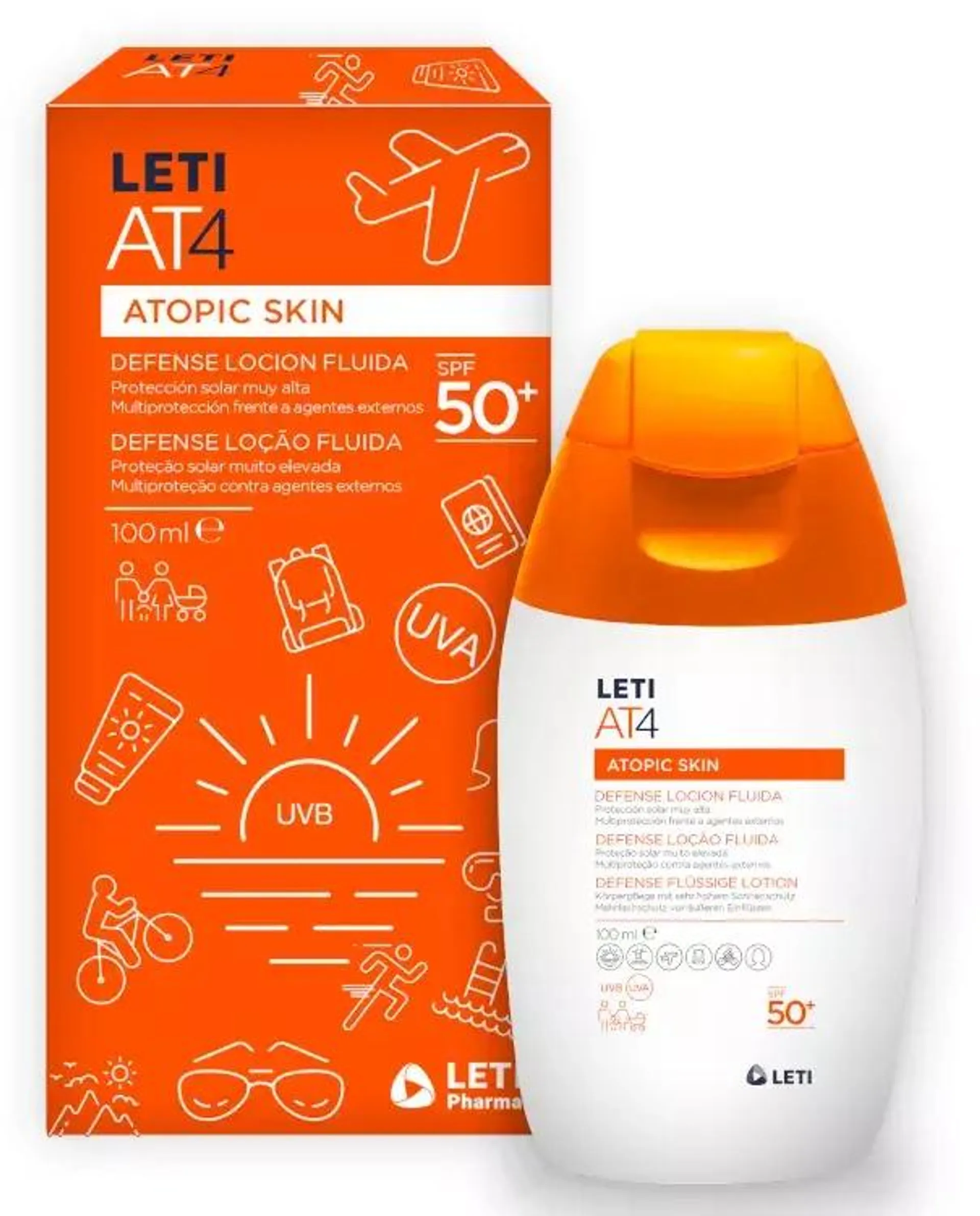 LetiAT4 Defense Loción Fluida SPF50+ 100 ml