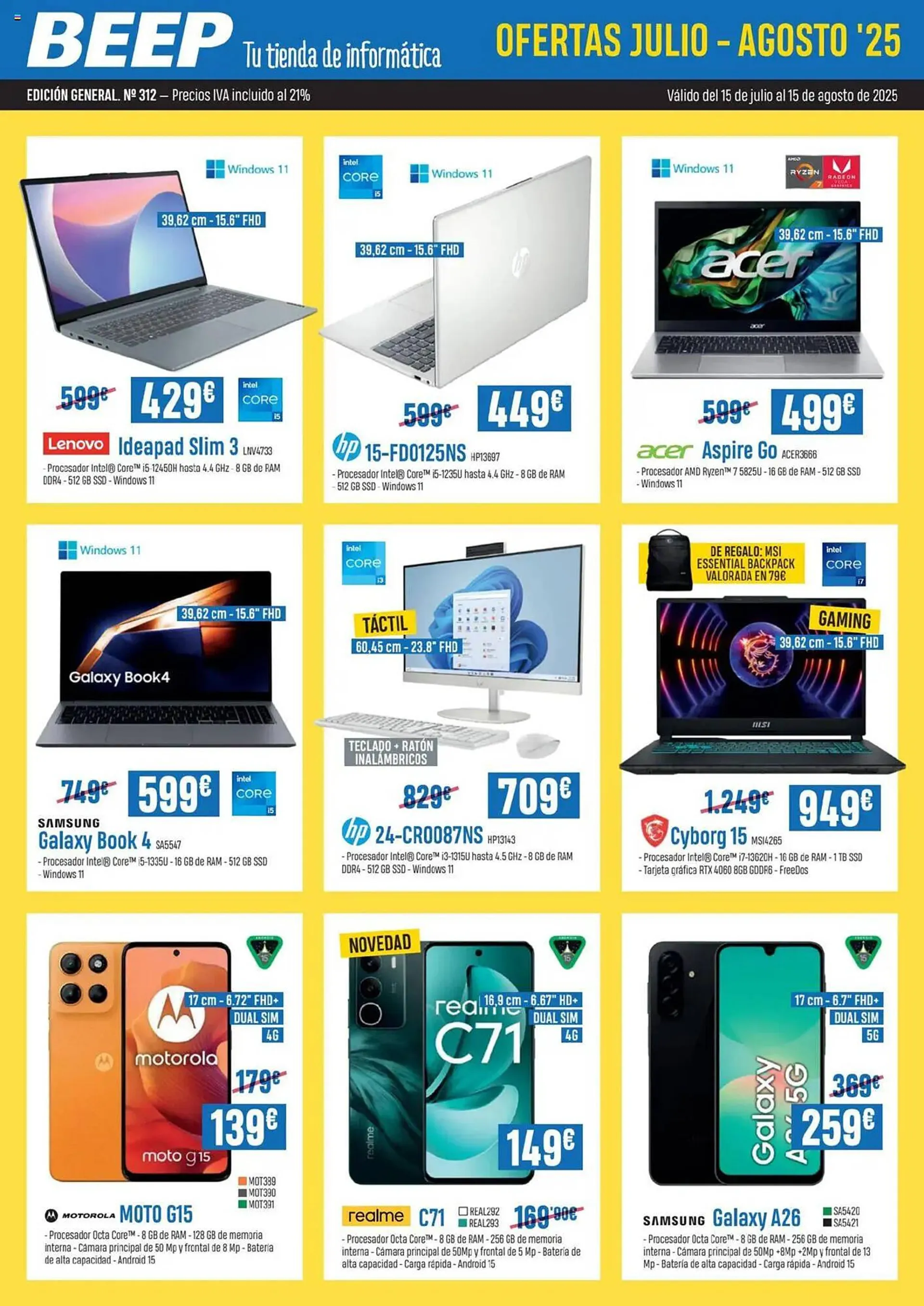 Catálogo de Folleto Beep 15 de julio al 15 de agosto 2025 - Página 1