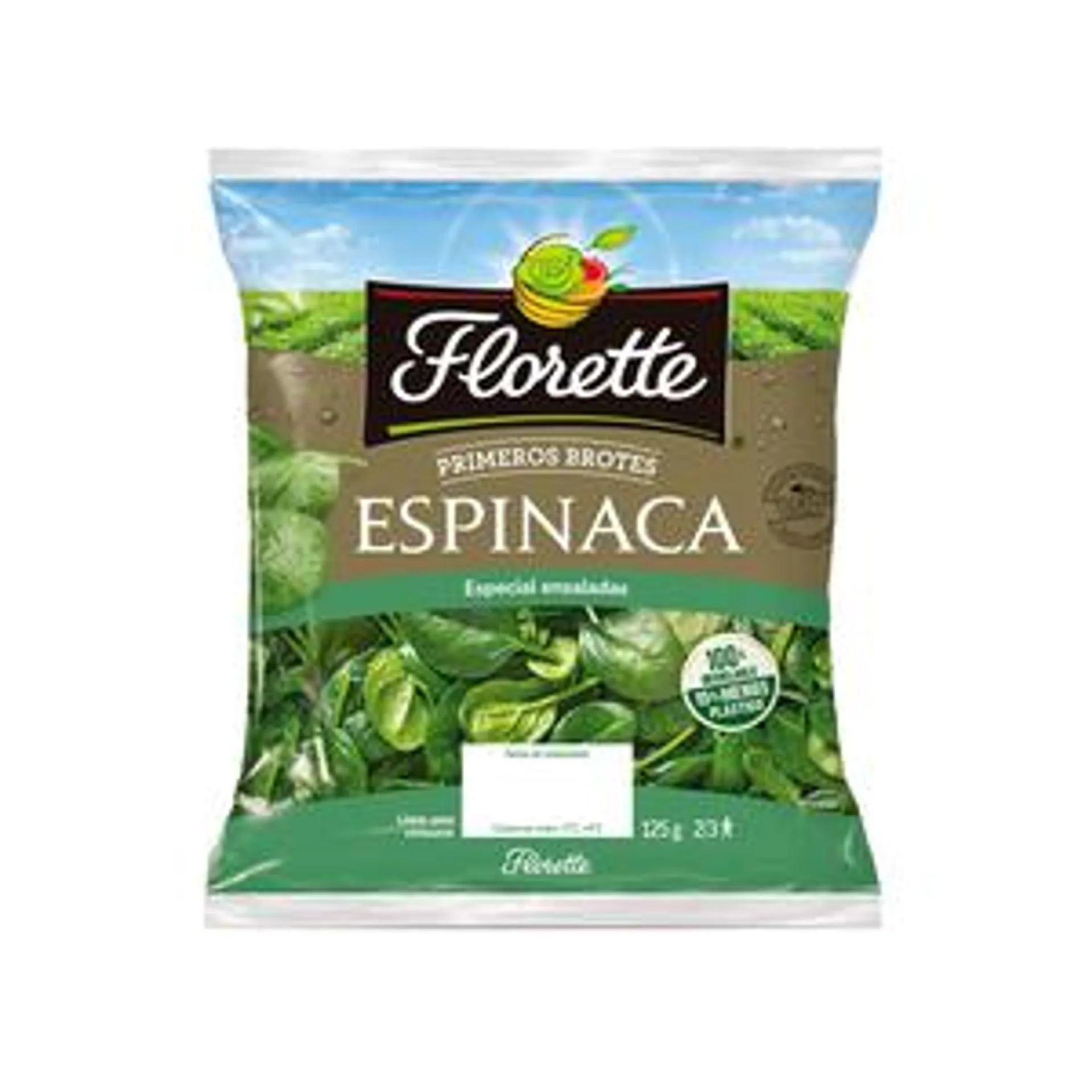 Espinacas FLORETTE PRIMEROS BROTES 125 g.