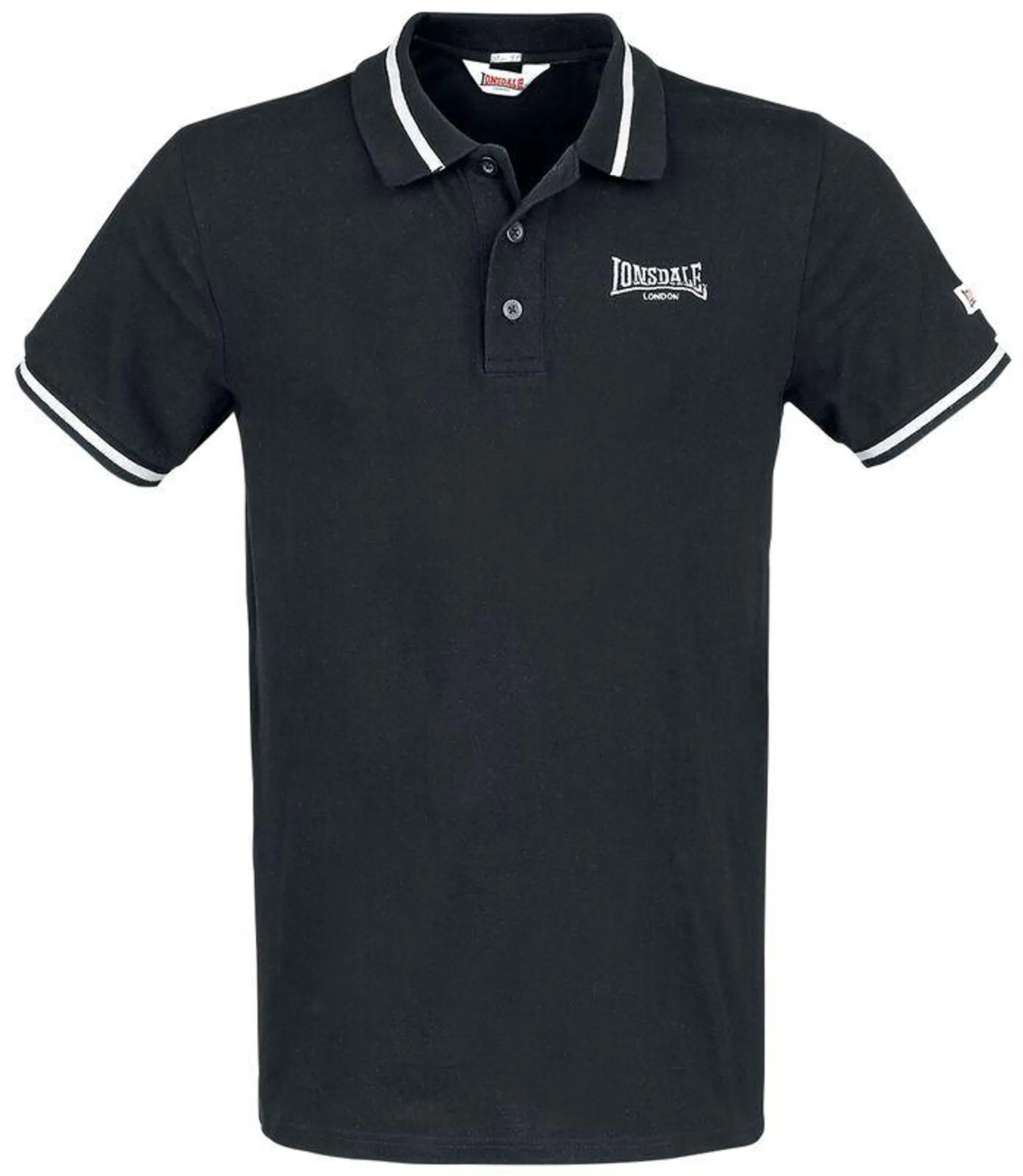 "Causton" Polo Negro de Lonsdale London