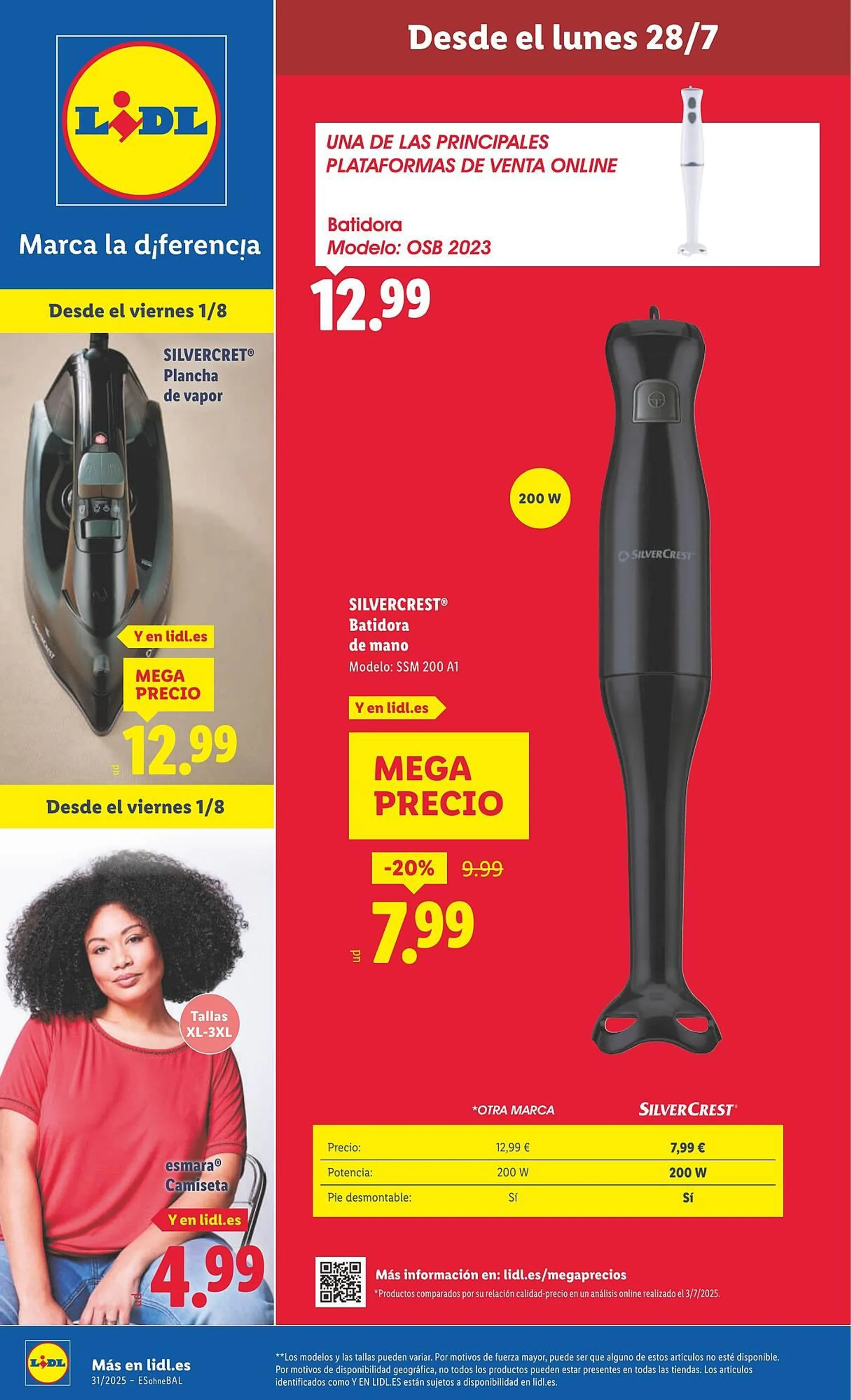 Catálogo de Folleto Lidl 28 de julio al 3 de agosto 2025 - Página 1