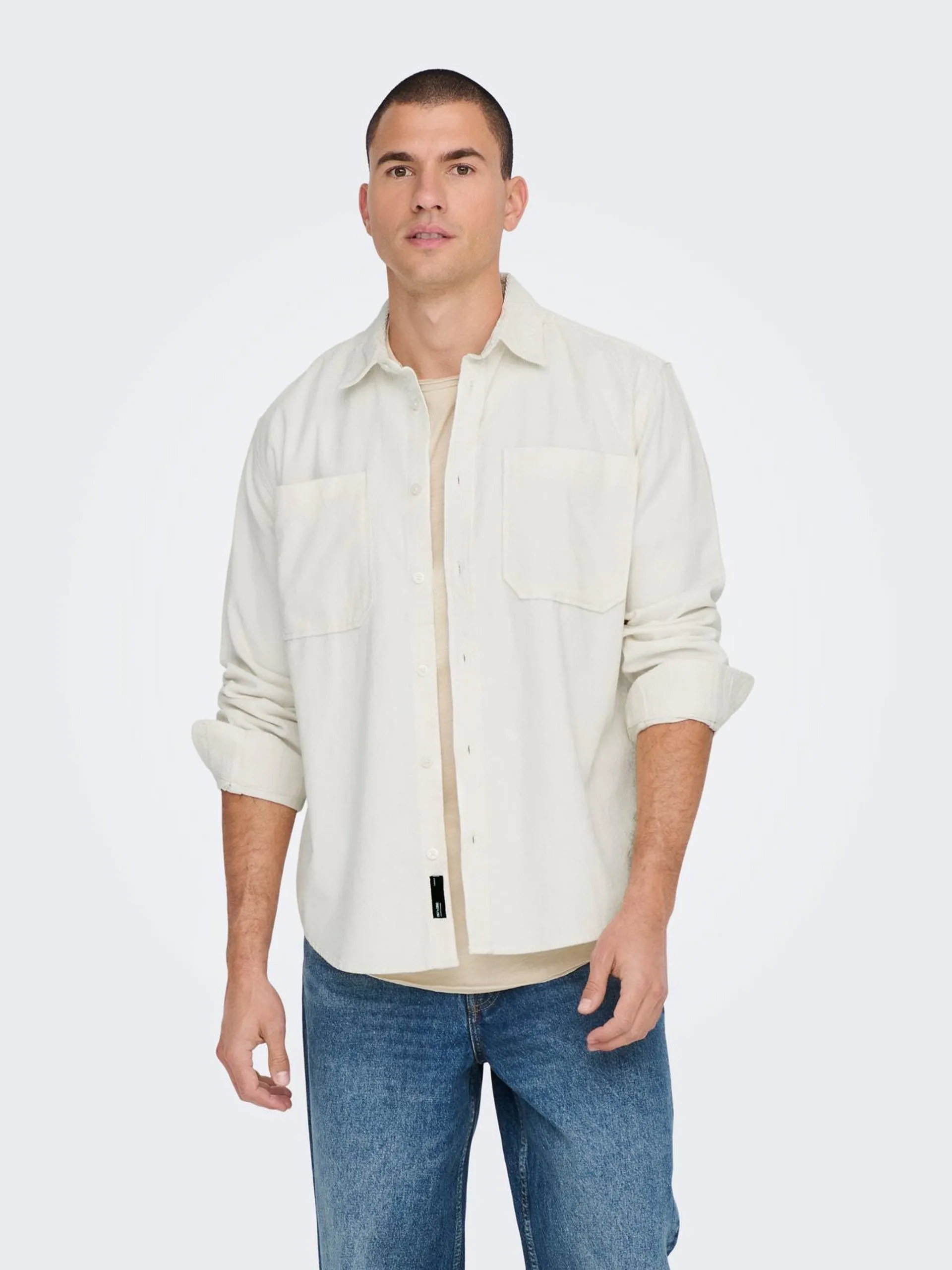 Camisas Corte relaxed Cuello de camisa