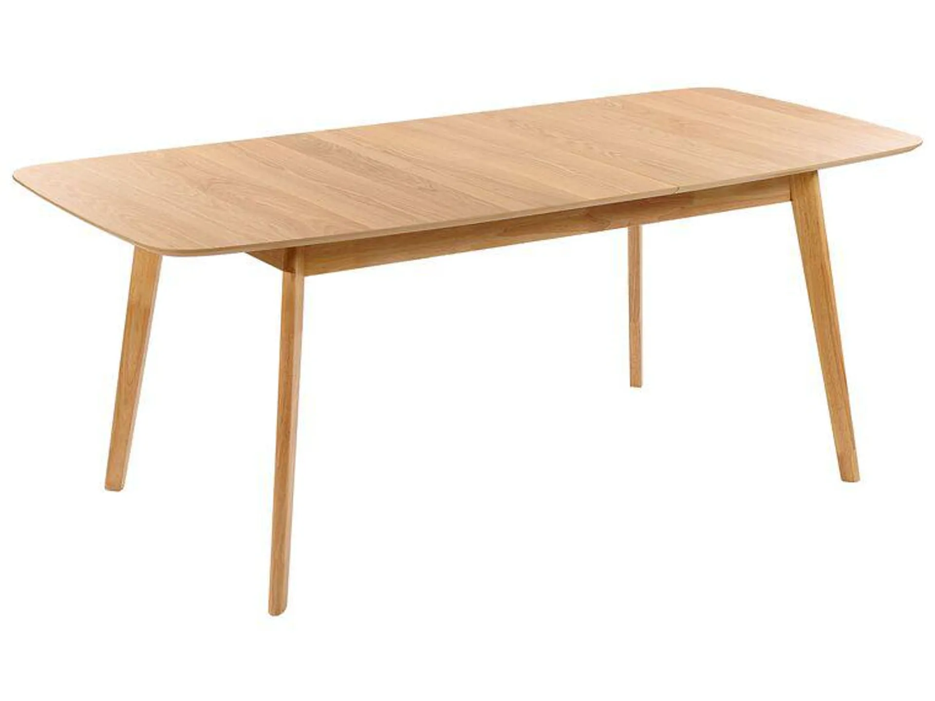 Mesa de comedor extensible madera clara 150/190 x 90 cm MADOX