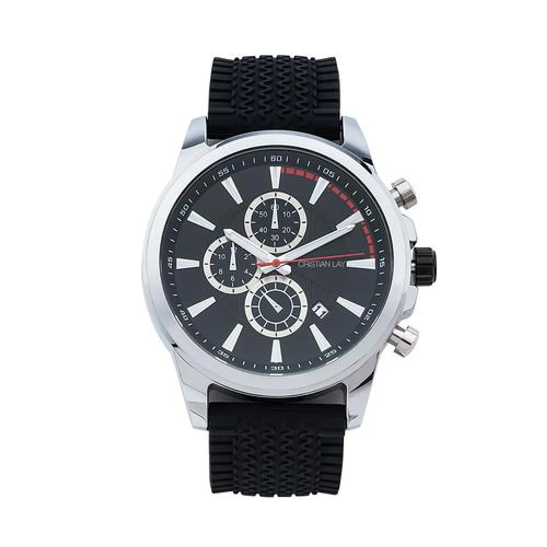 Reloj cronómetro acero hombre