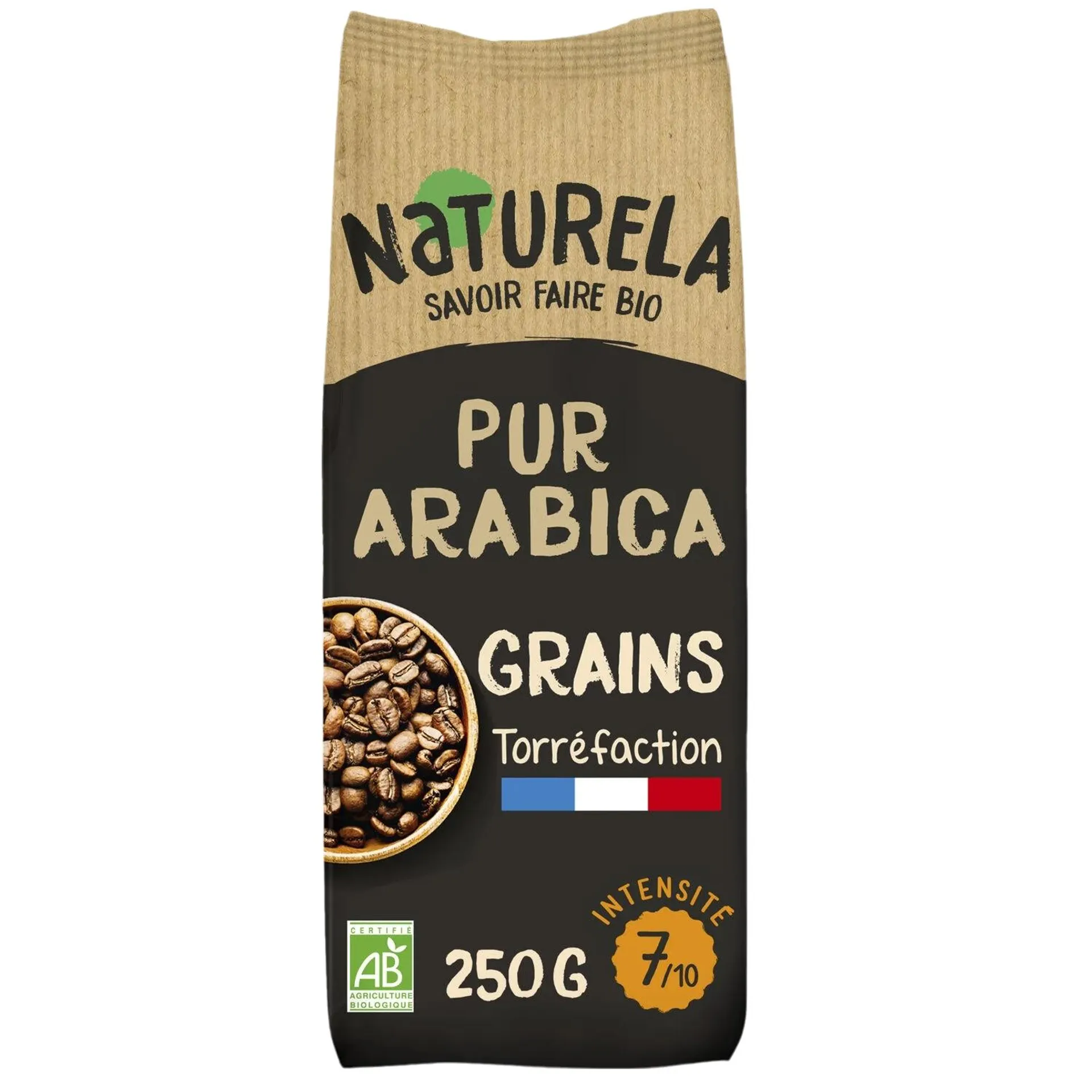 CAFÉ EN GRANO 100% ARABICA BIO 250G