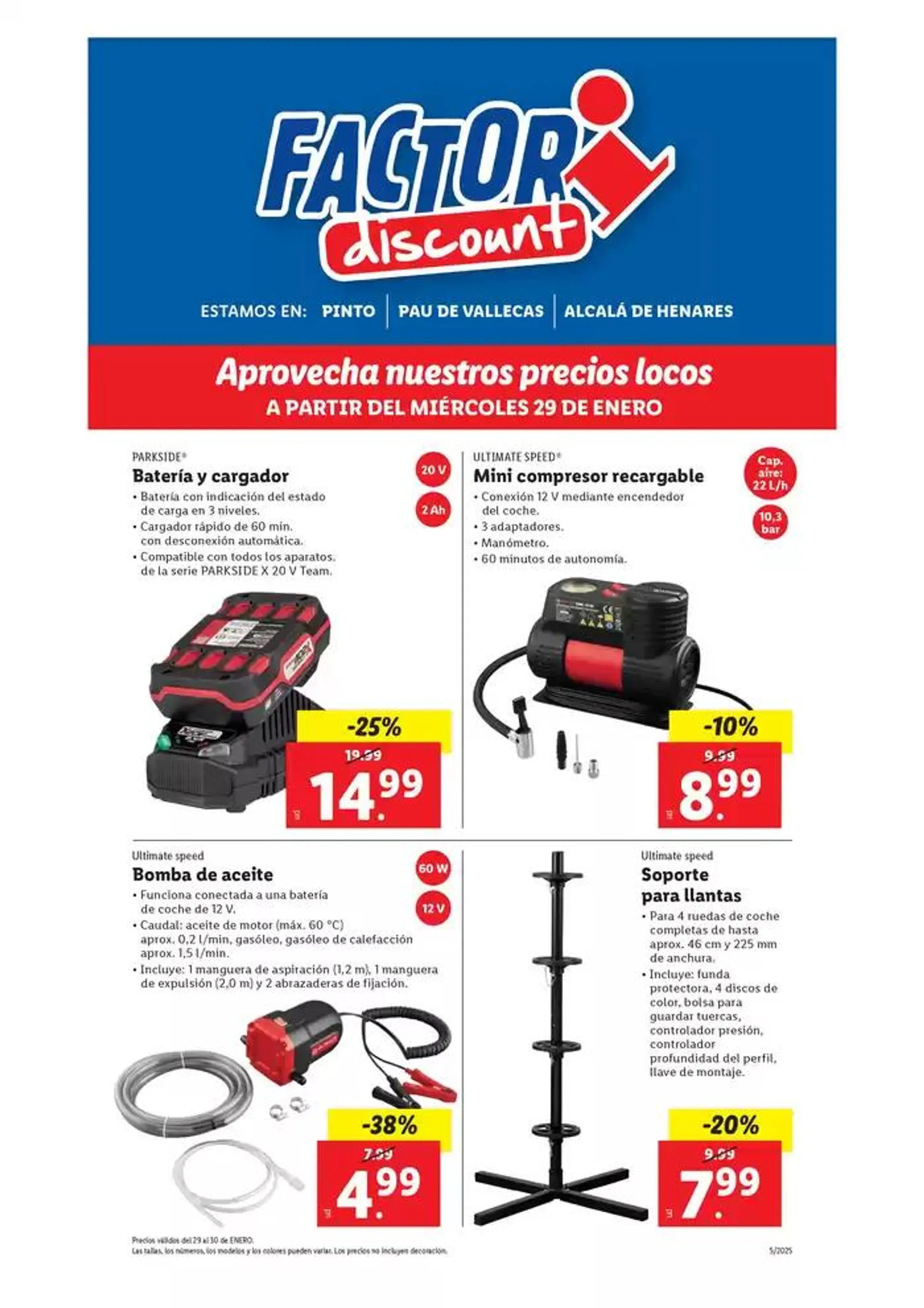 Factori discount. Ofertas válidas del 29/01 al 03/02 - 1