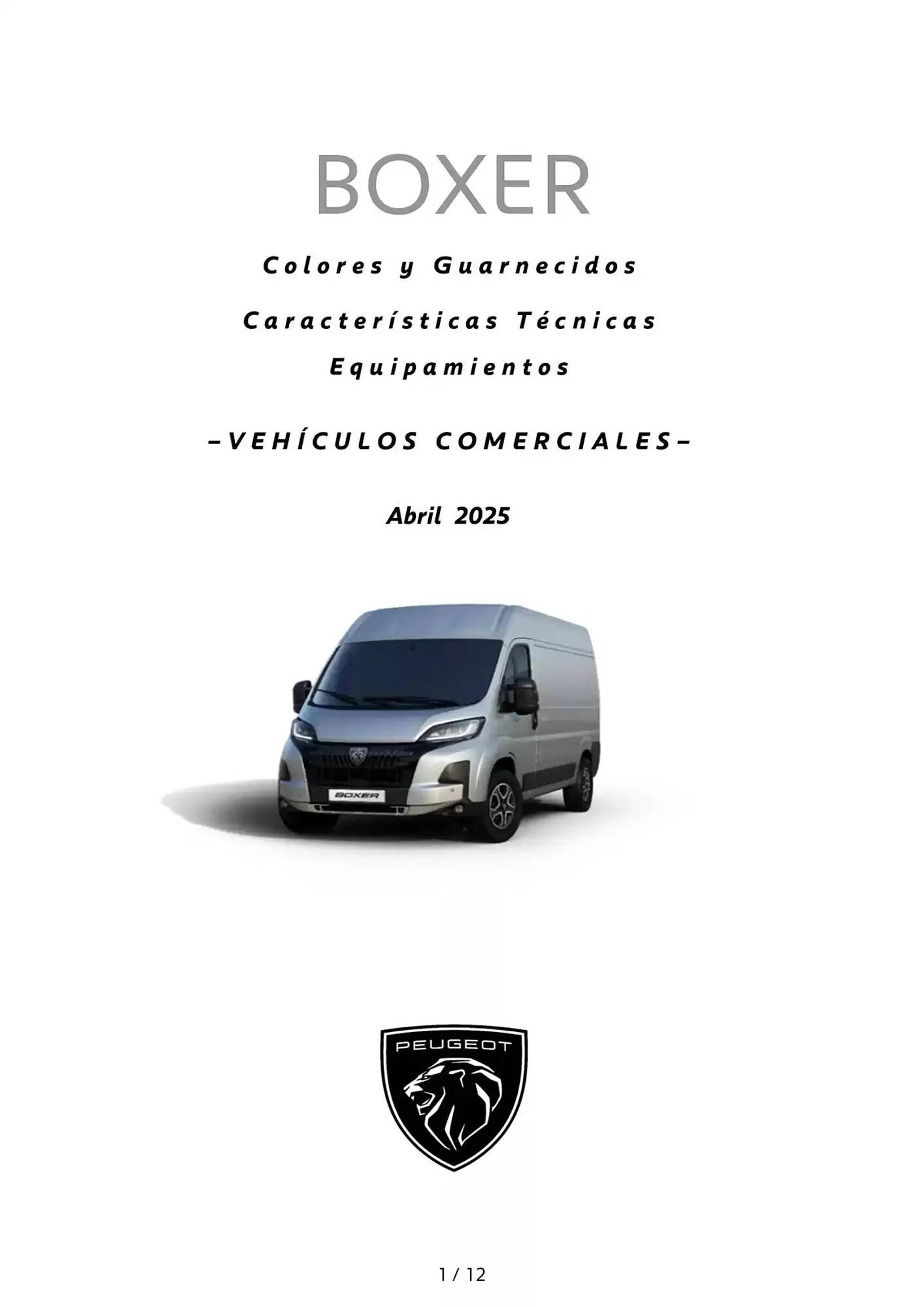 Folleto Peugeot - 1