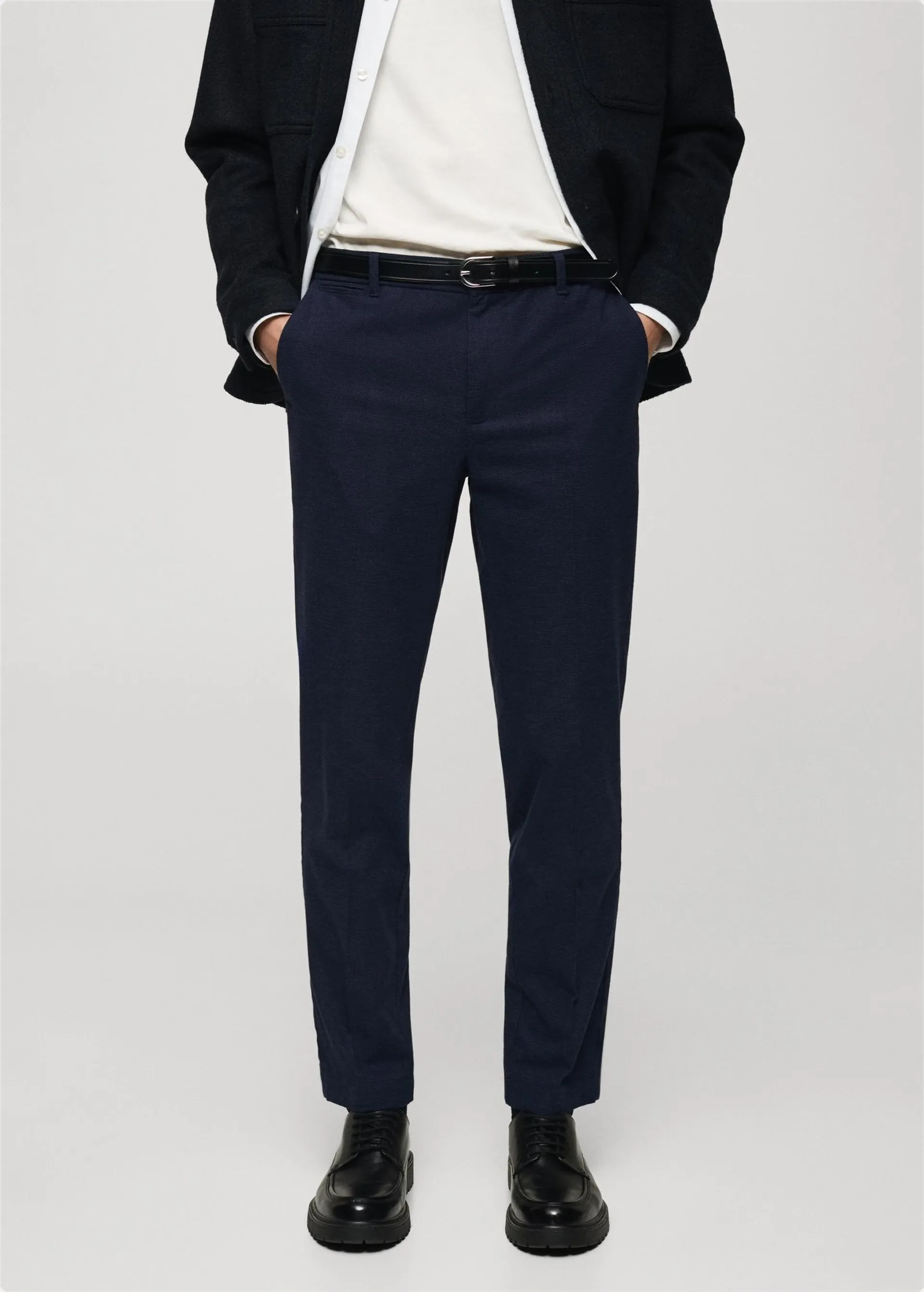 Pantalón slim fit algodón