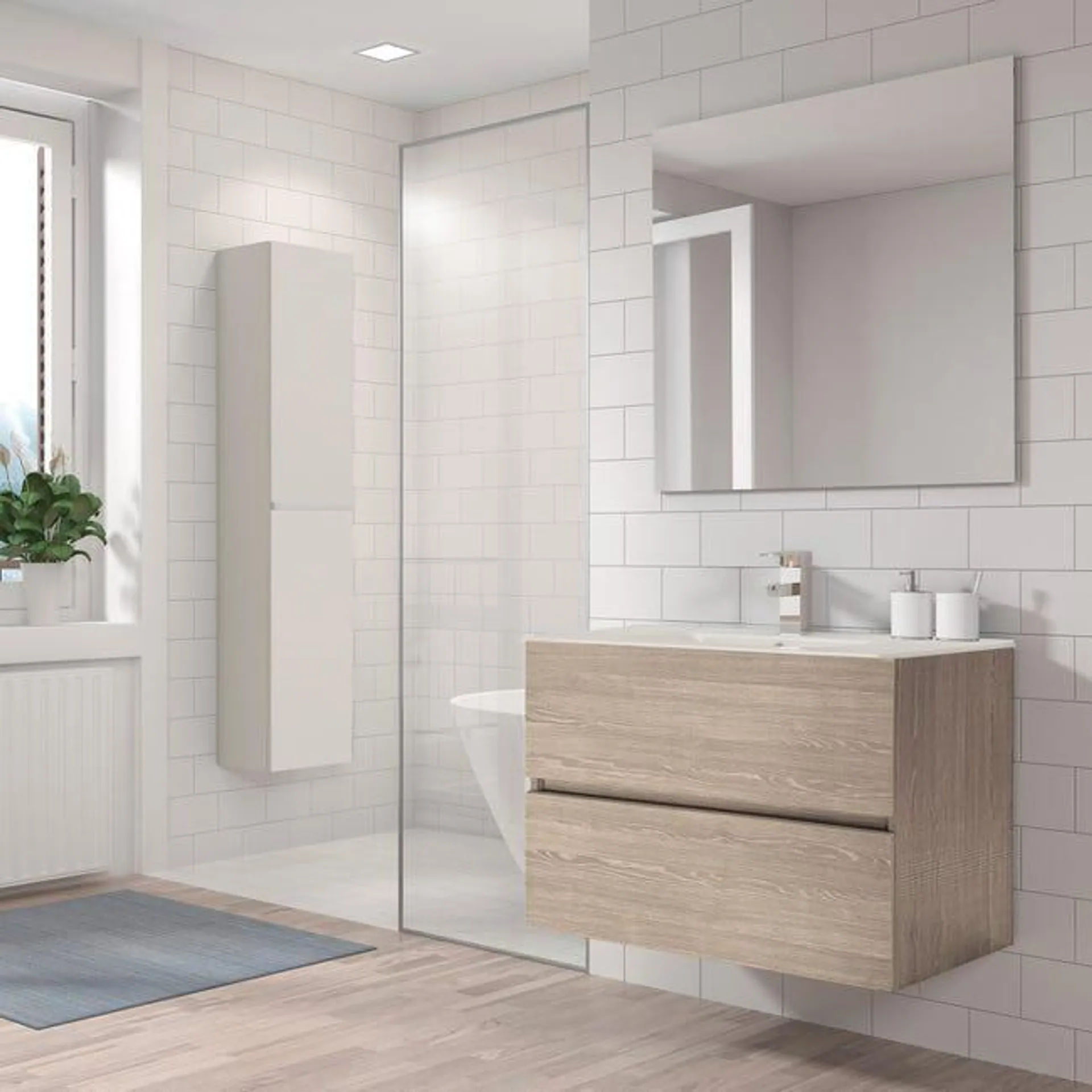 Mueble de baño con lavabo Belice 80x45 cm Ver detalles del producto