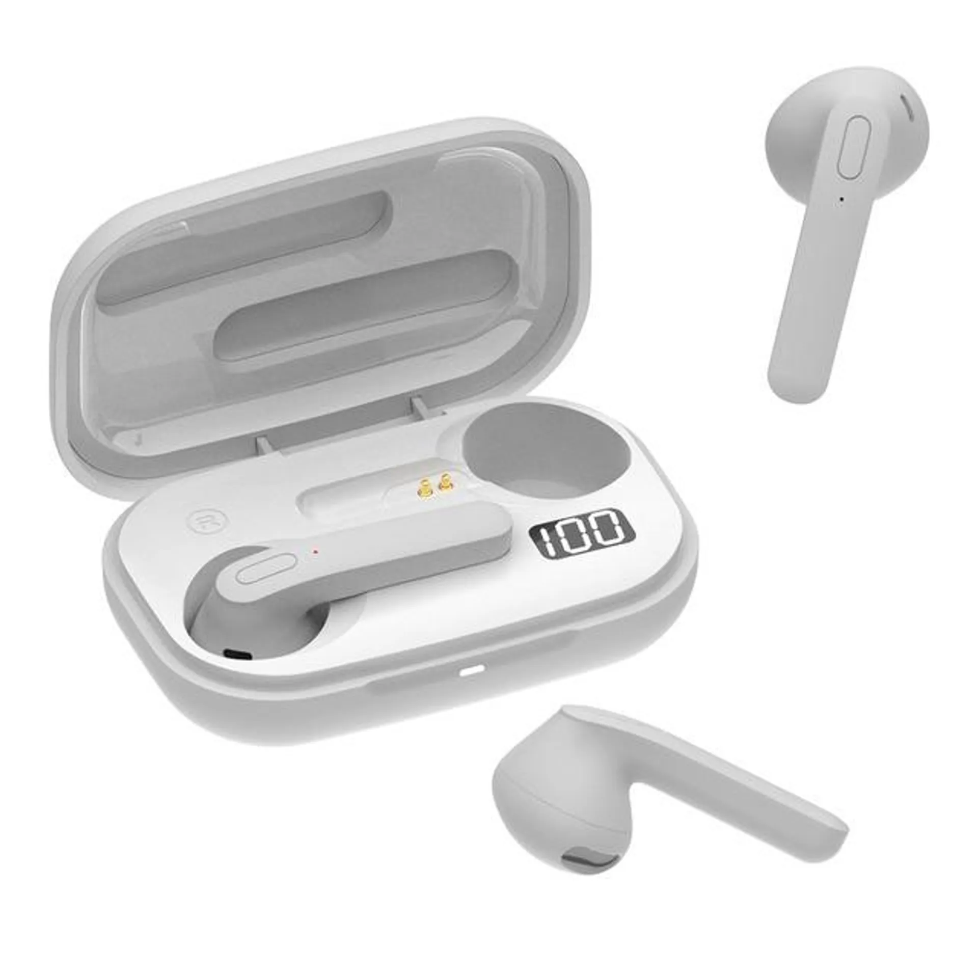 Auriculares de botón Inves T16 Blanco True Wireless