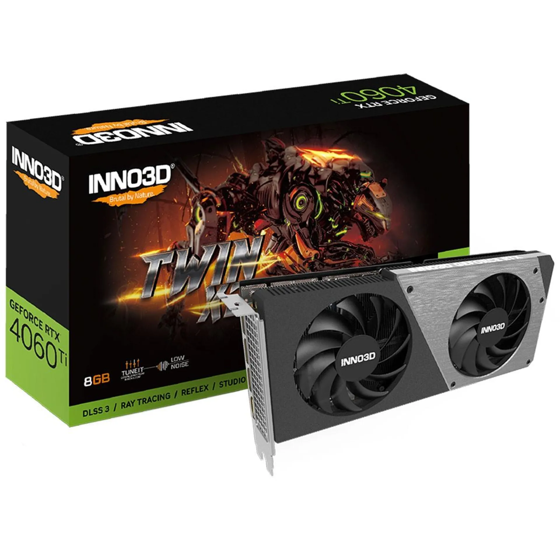 TARJETA GRÁFICA INNO3D GEFORCE RTX 4060 TI 8GB N406T2-08D6-171153N