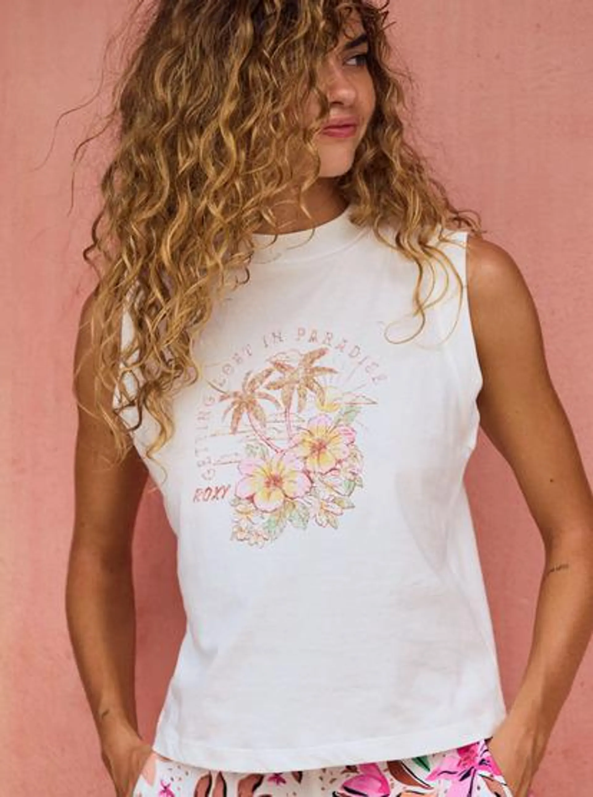 Wave Swell - Camiseta sin mangas con cuello semi alto para Mujer