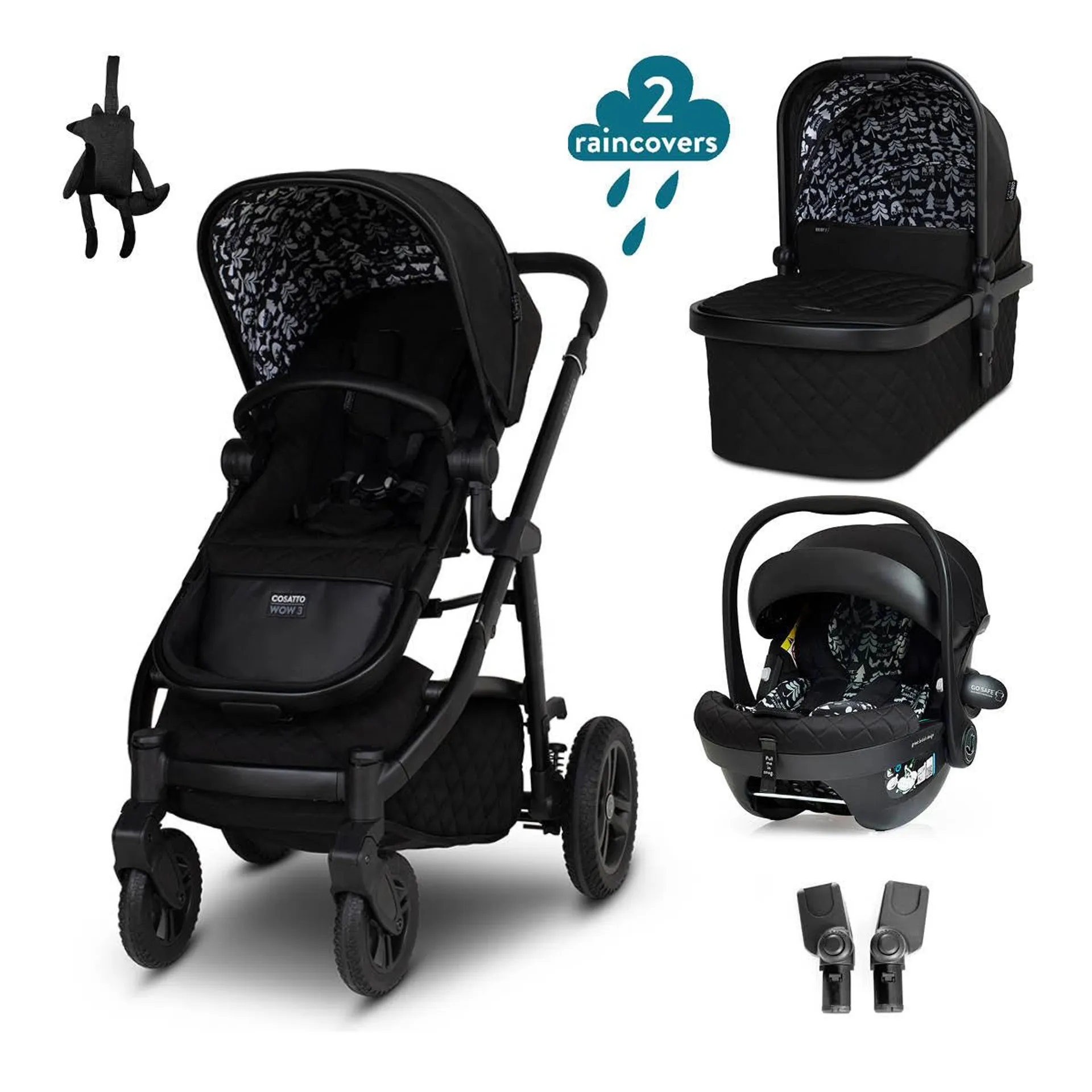 Pack Wow 3 con silla de coche - Silhouette