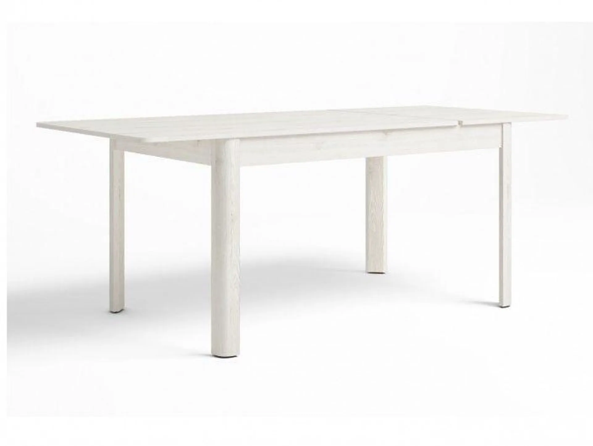 Mesa de comedor extensible de 140 cm color blanco polar