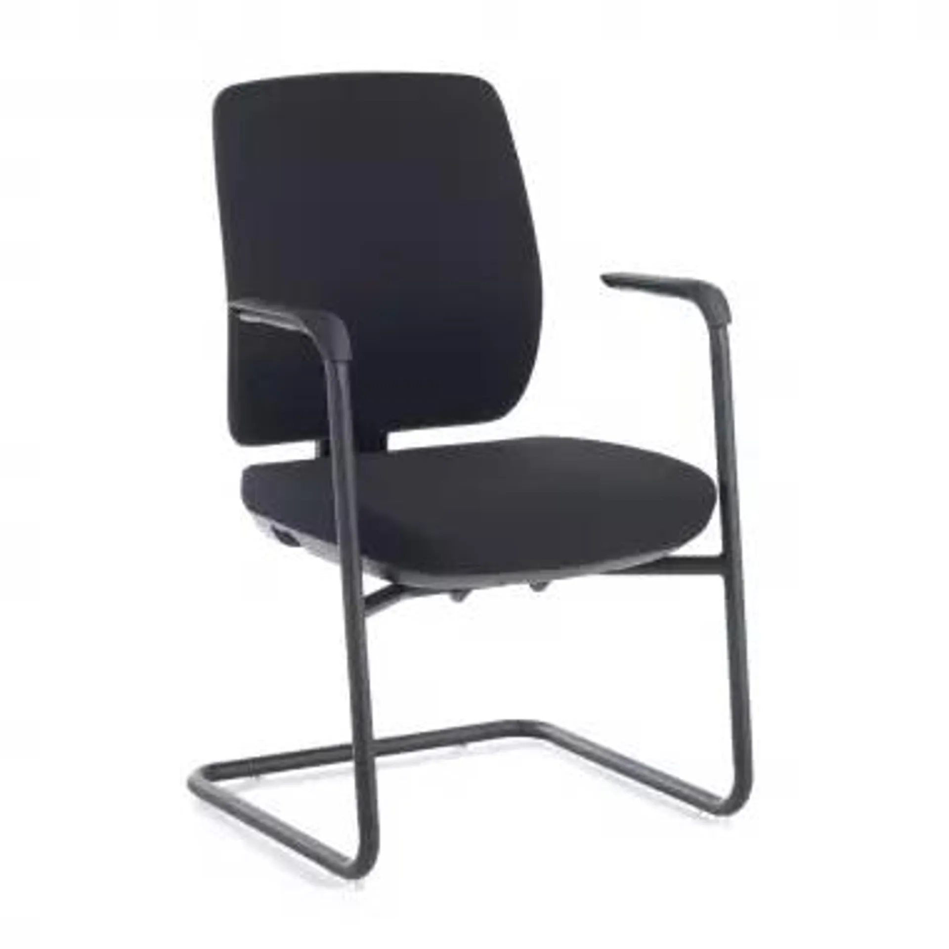 Silla confidente Five, Patín, cantilever, diseño ergonómico