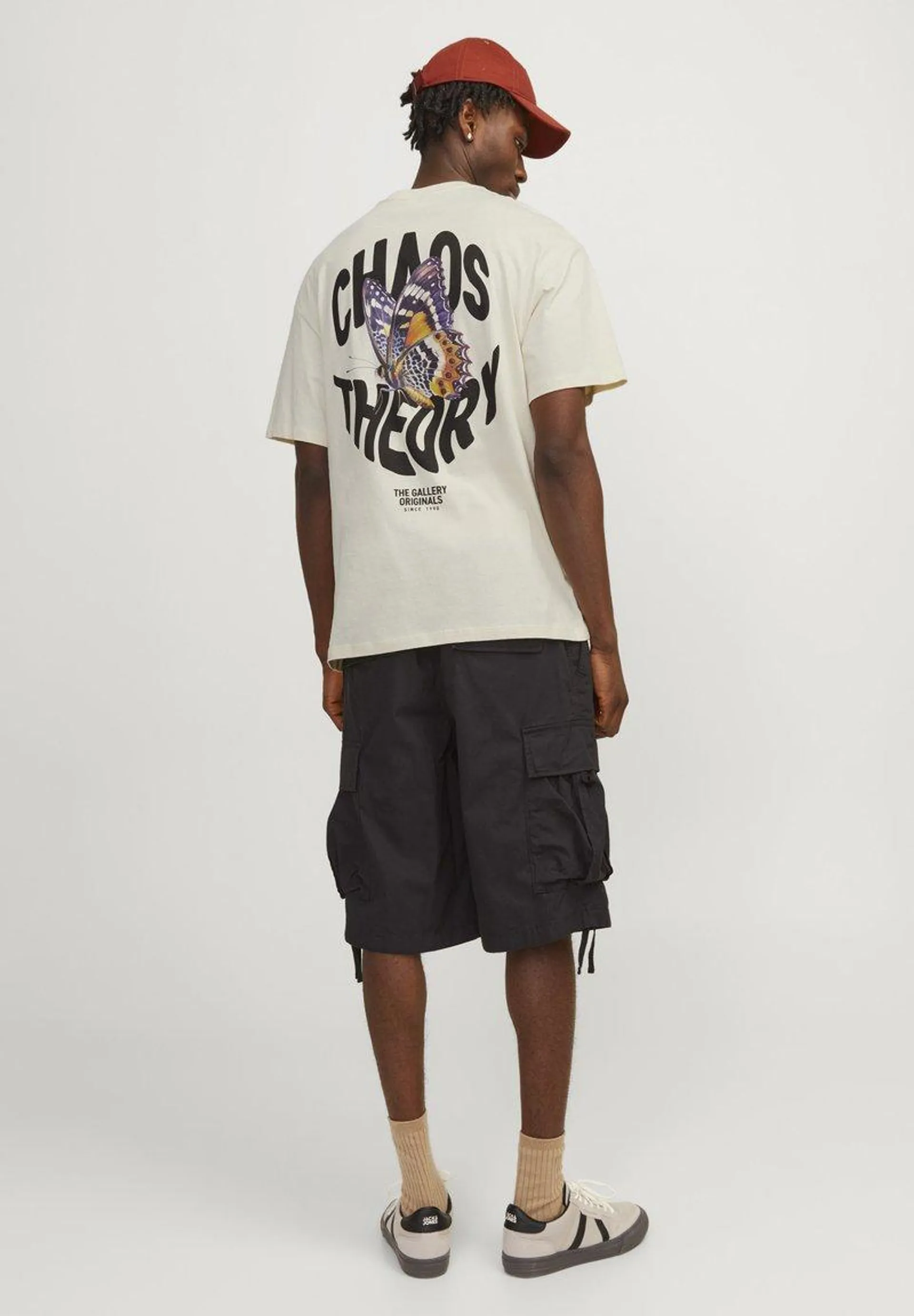 JORFRUTTI TEE CREW NECK - Camiseta estampada - buttercream