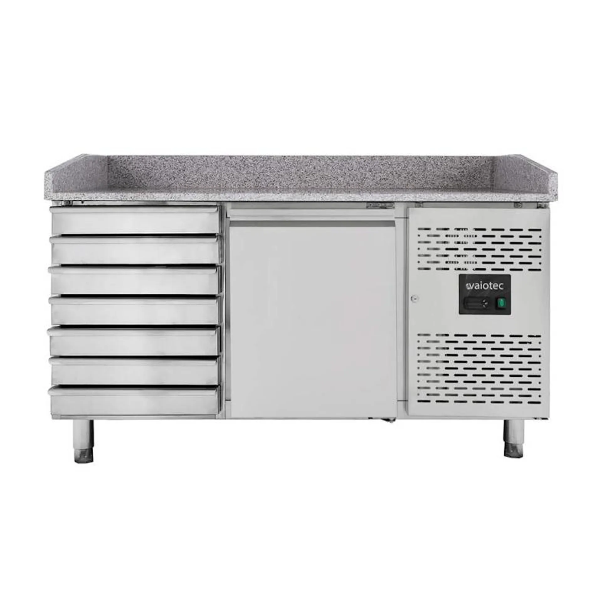 EASYLINE pizzakoeltafel 800 / 1 deur & 7 laden "grijs"