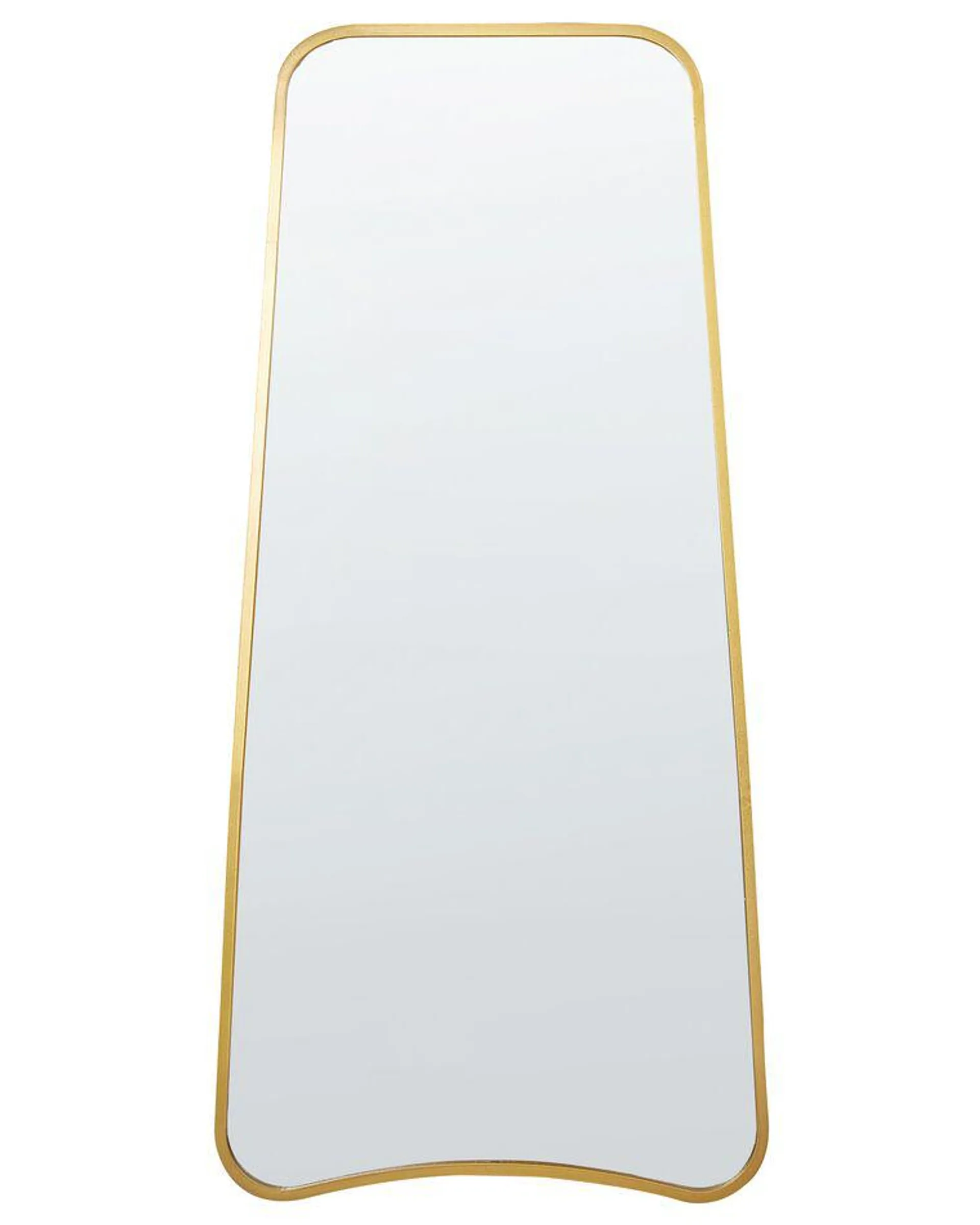 Espejo de pared de metal dorado 58 x 122 cm LEVET