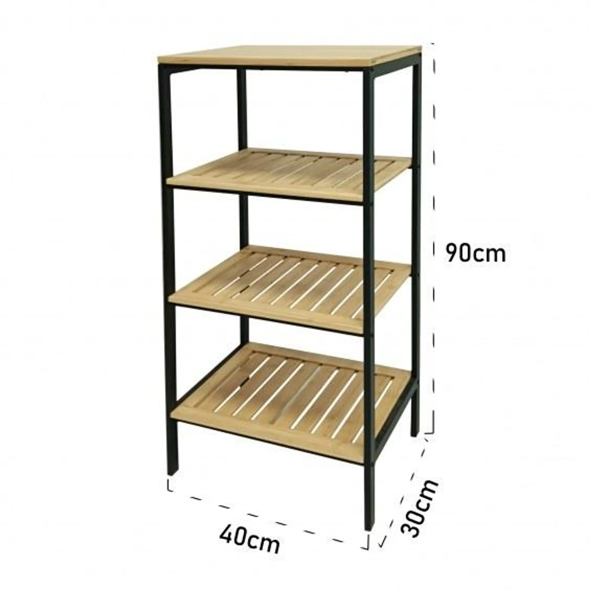 XZ-22117-1 ESTANTERIA 4 NIVELES 40*30*90*