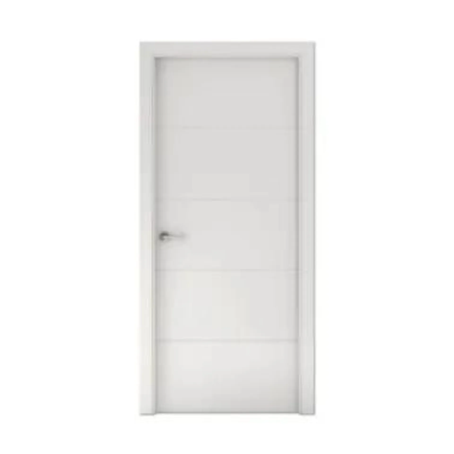 Puerta ONS blanco derecha con tapajuntas 203x82,5 cm