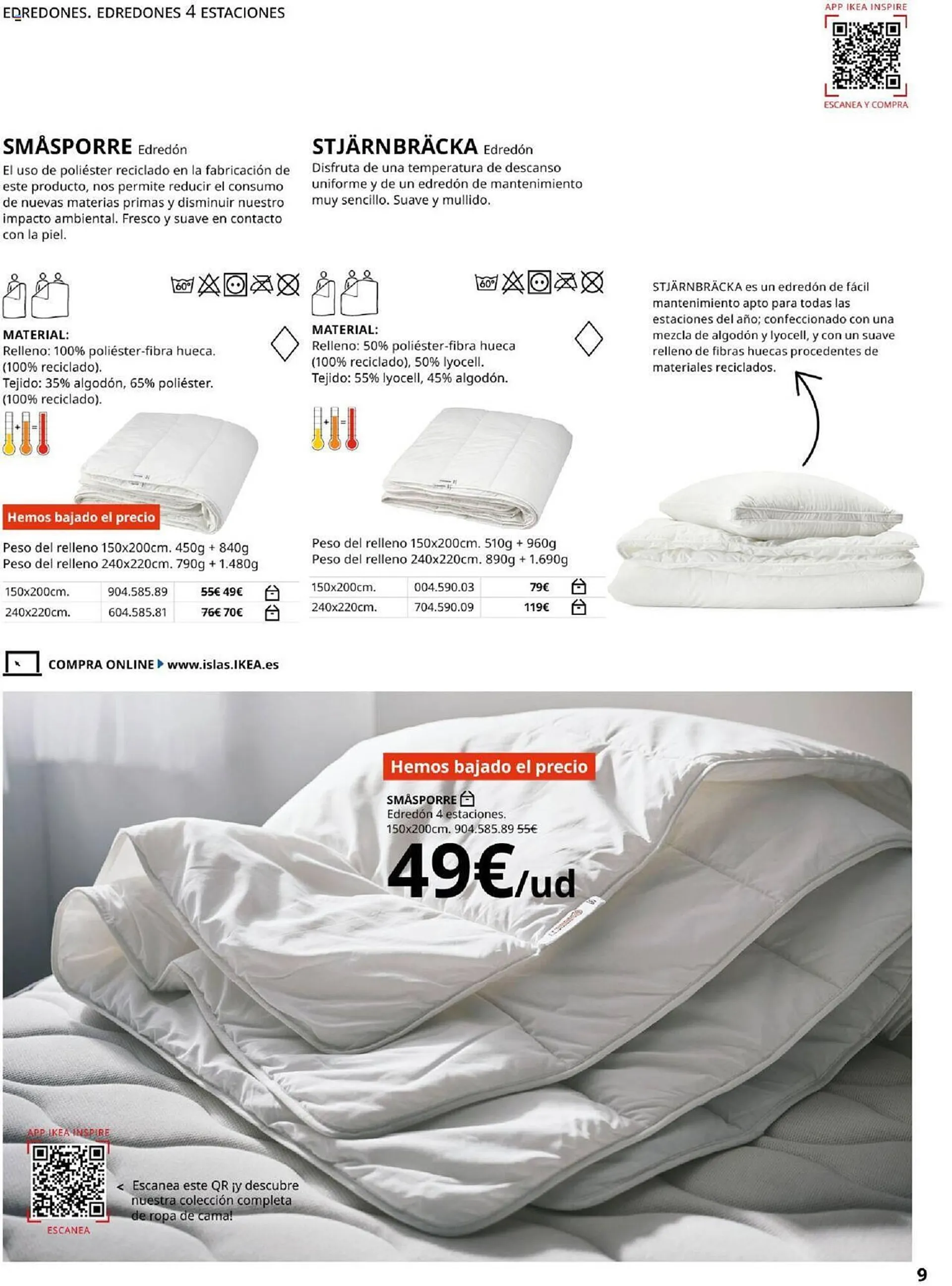 Catálogo de Folleto IKEA Ropa de cama 4 de septiembre al 31 de enero 2025 - Página 9