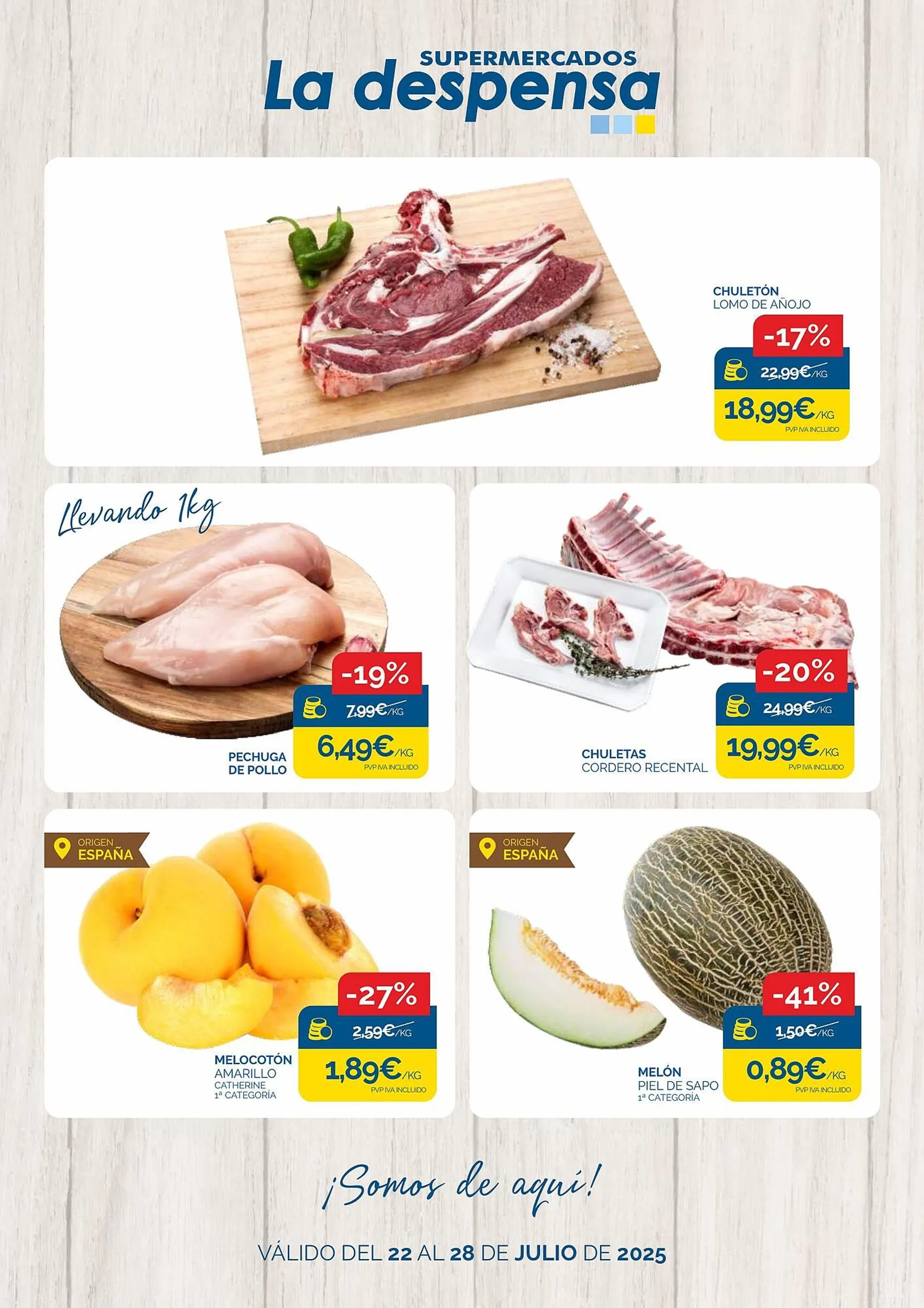 Catálogo de Folleto Supermercados La Despensa 22 de julio al 28 de julio 2025 - Página 1