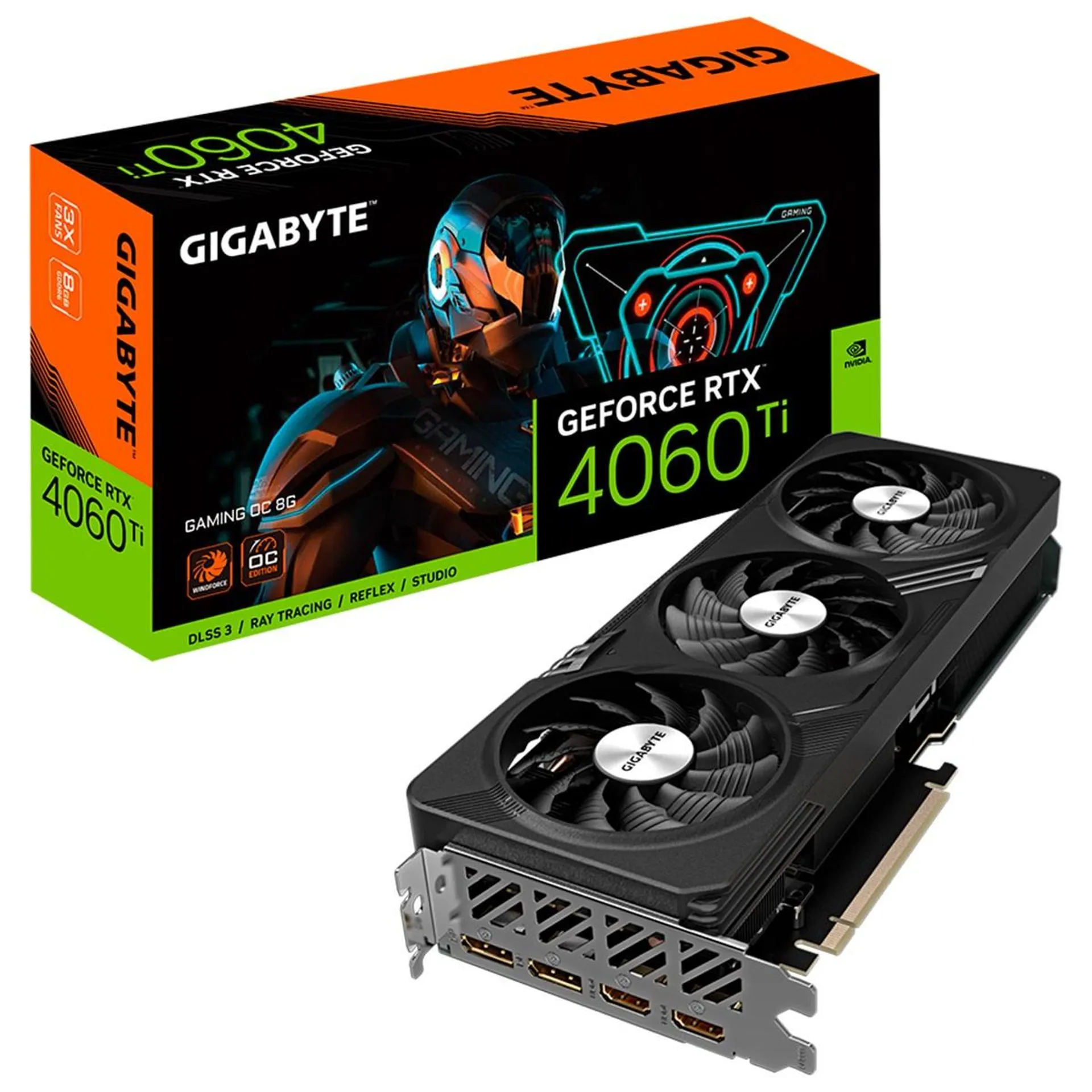 TARJETA GRÁFICA GIGABYTE RTX 4060 Ti GAMING OC 8G GV-N406TGAMING