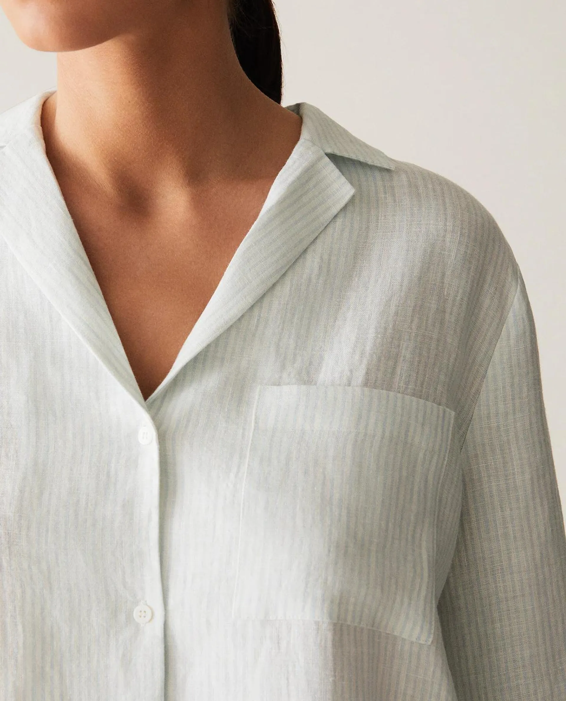 CAMISA LINO RAYAS