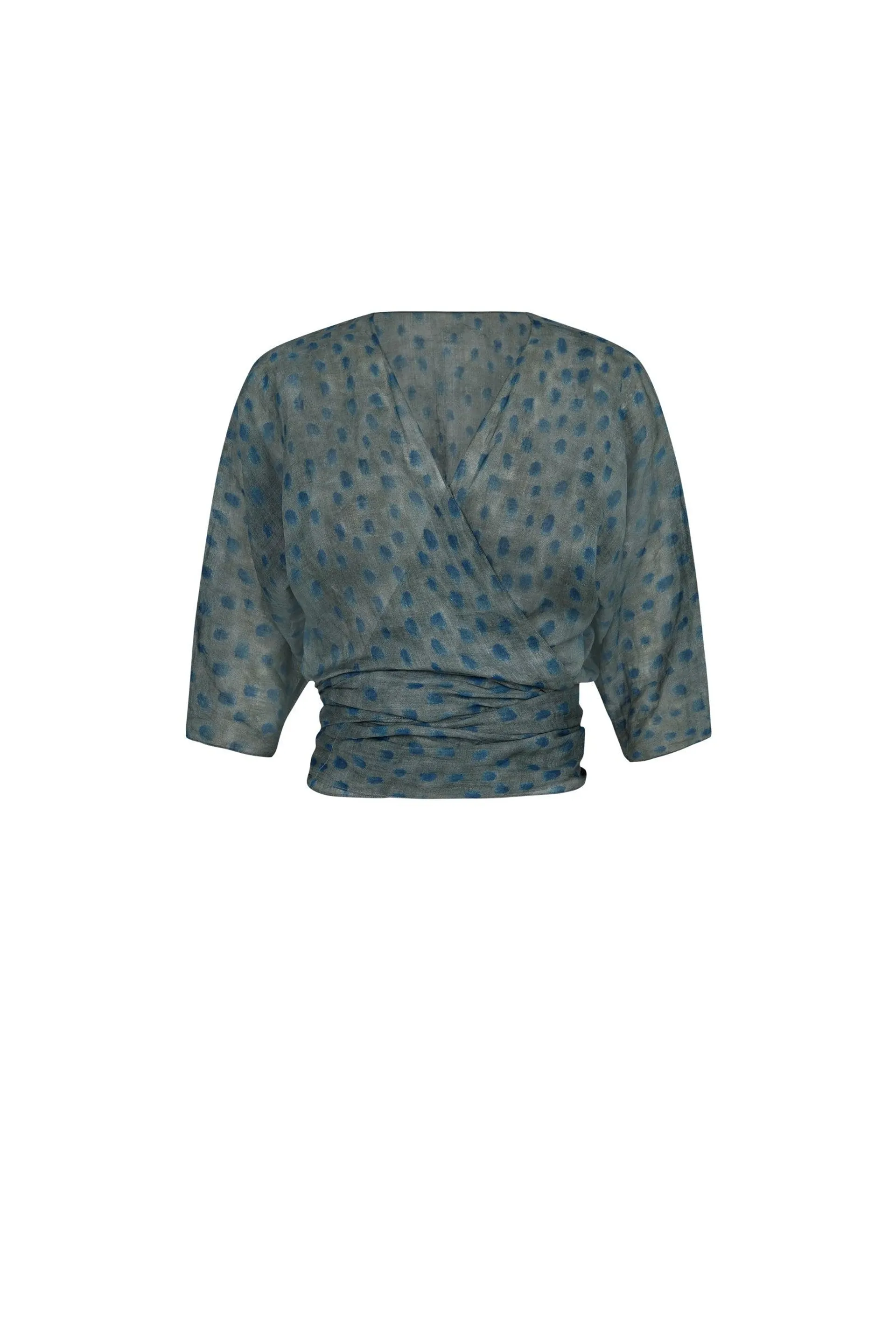 Blues, top en ramio ciro print