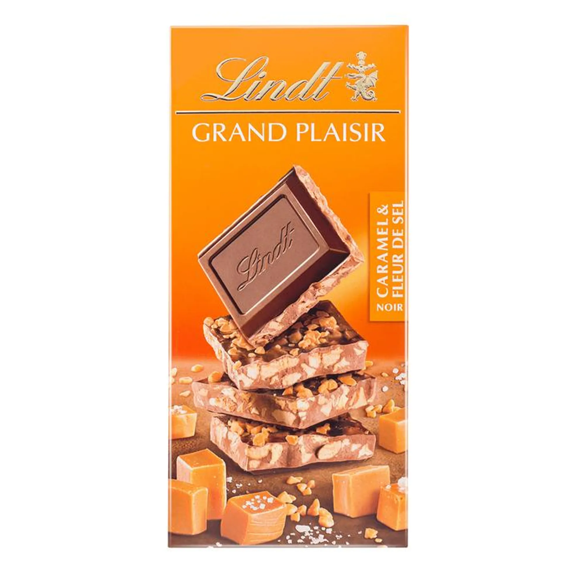 Tableta Grand Plaisir Chocolate Negro con Caramelo Salado 150gr - Lindt