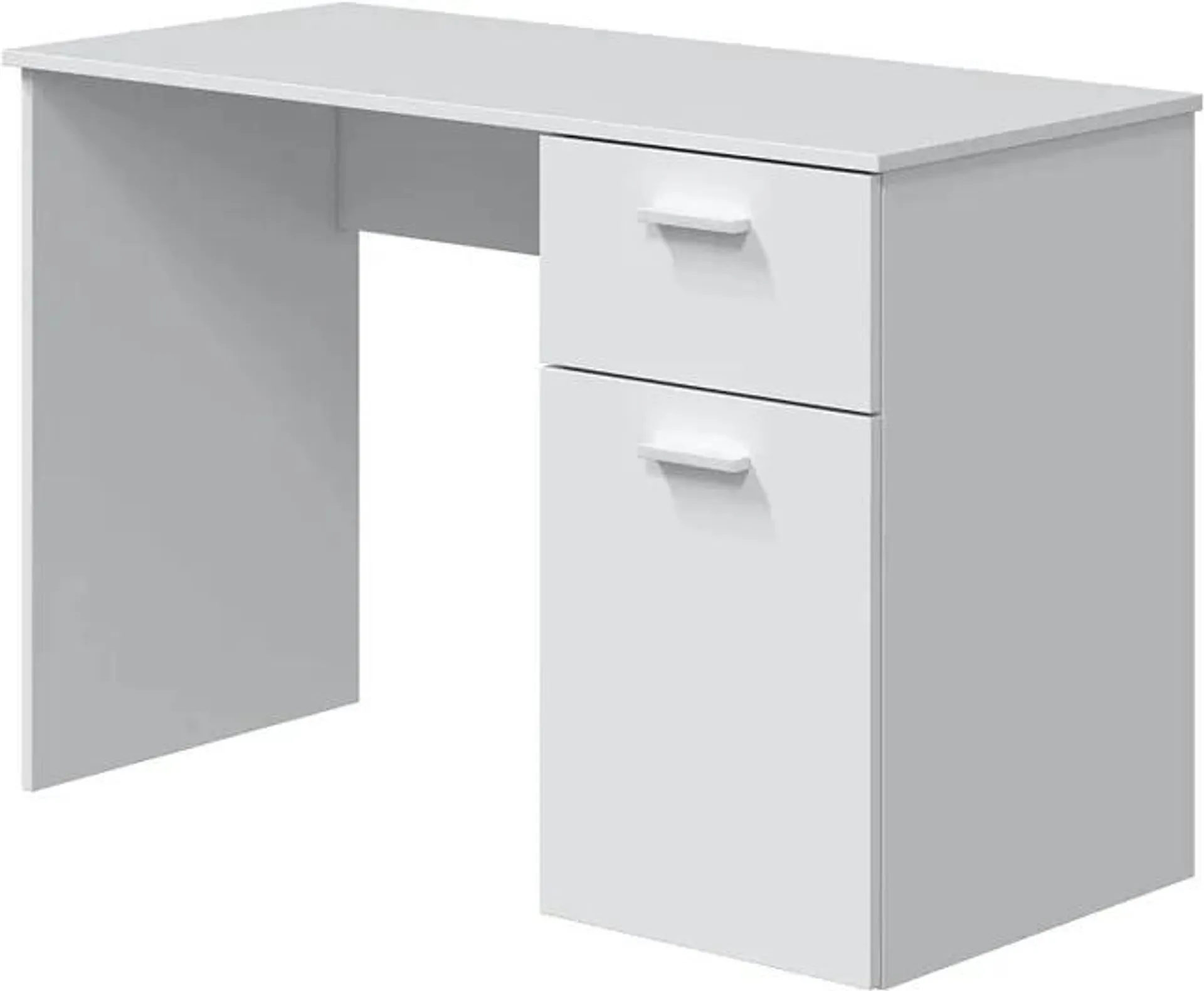 Mesa escritorio con 1 Cajón y 1 Puerta, Color Blanco Artik