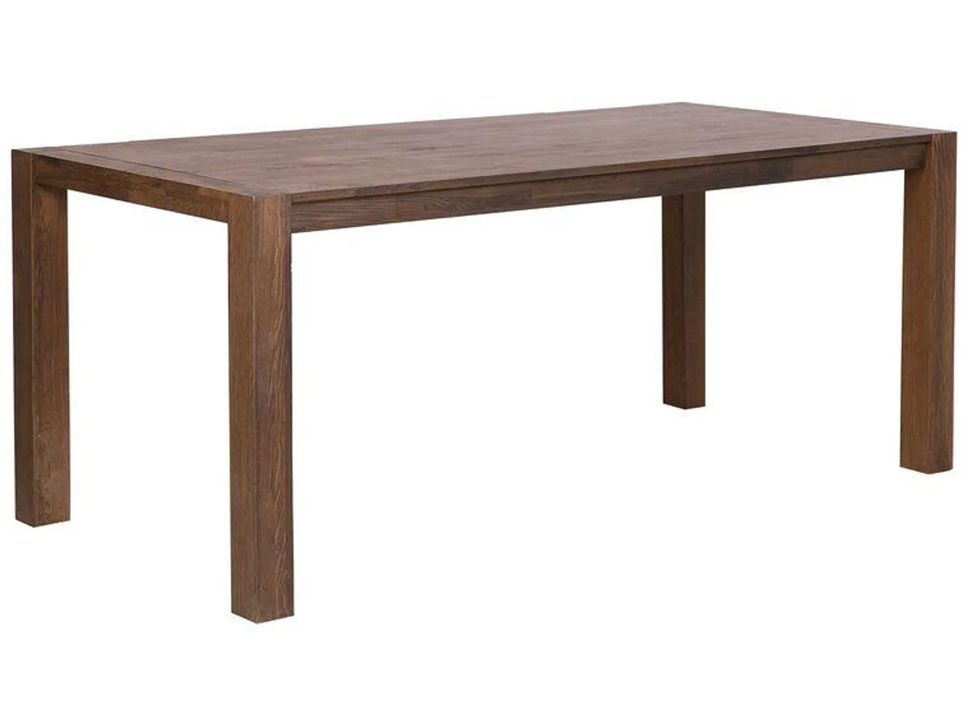 Mesa de comedor de madera de roble oscura 180 x 85 cm NATURA