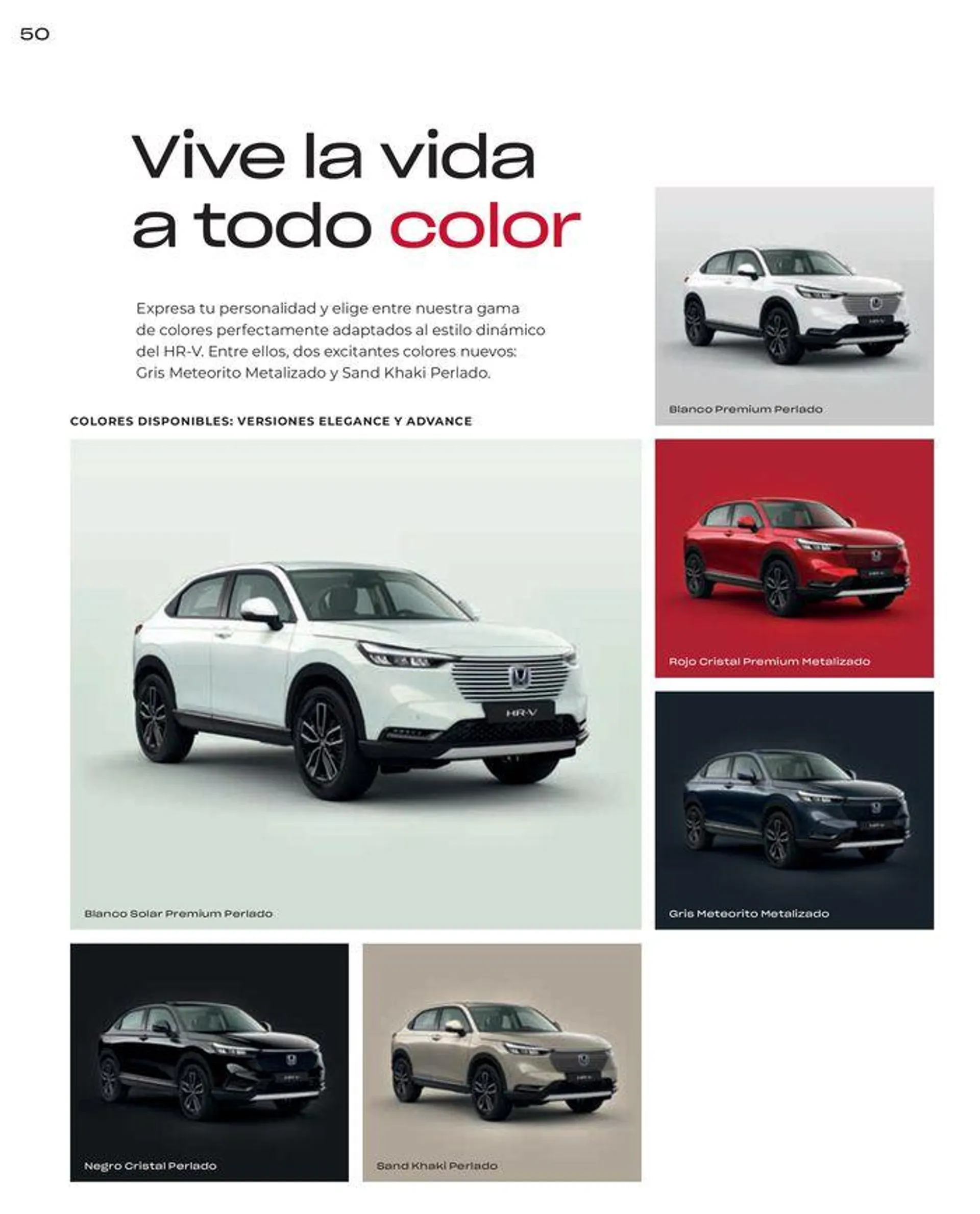 Catálogo de Honda HRV-Hybrid 30 de agosto al 31 de diciembre 2024 - Página 52