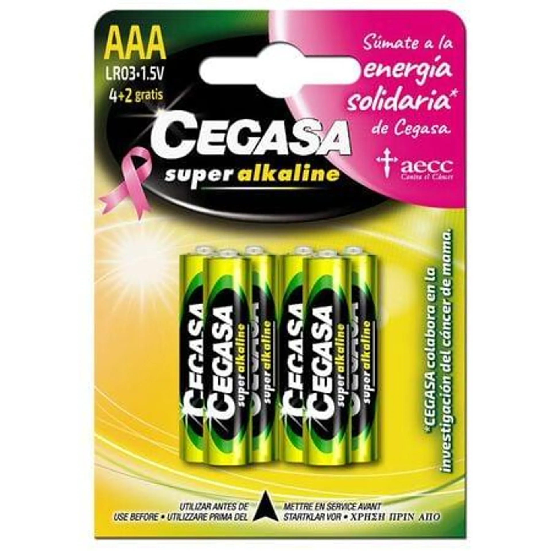 Pila Superalcalina Cegasa Lr3 4+2 Gratis