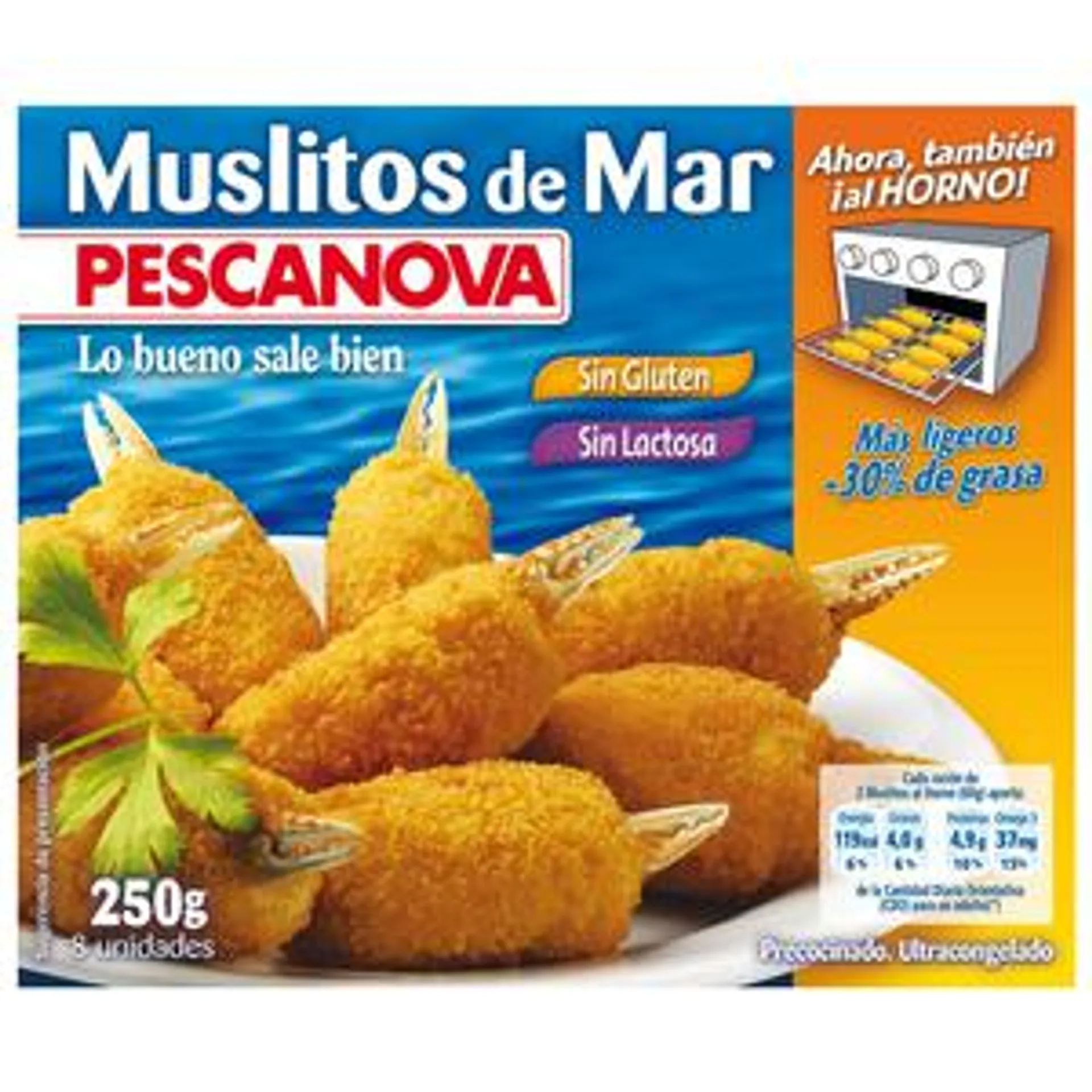 PESCANOVA Muslitos de mar rebozados PESCANOVA 250 gr