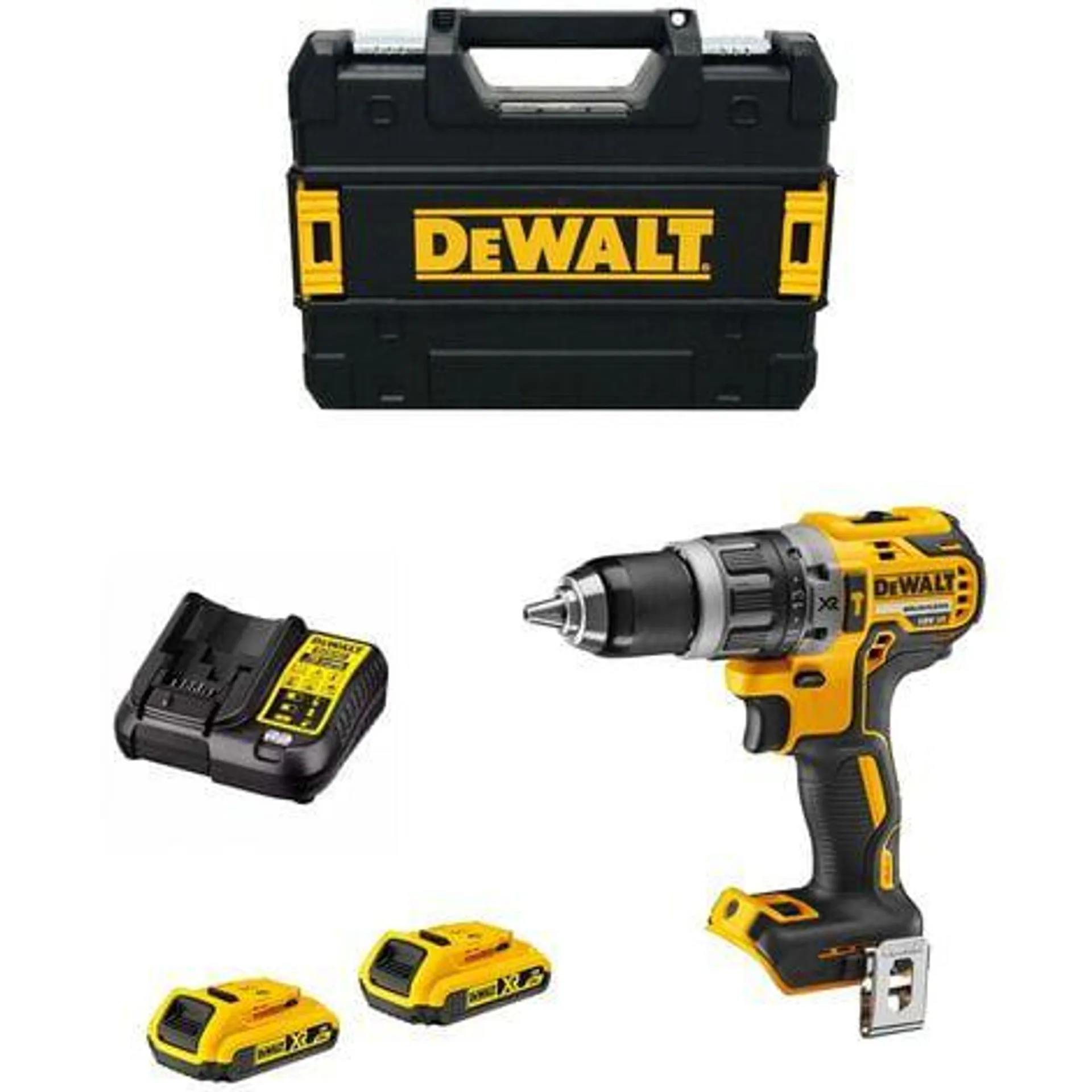 Taladro Percutor DeWALT DCD796D2T-7 (2 x 2,0 Ah + DCB107 + TSTAK II)