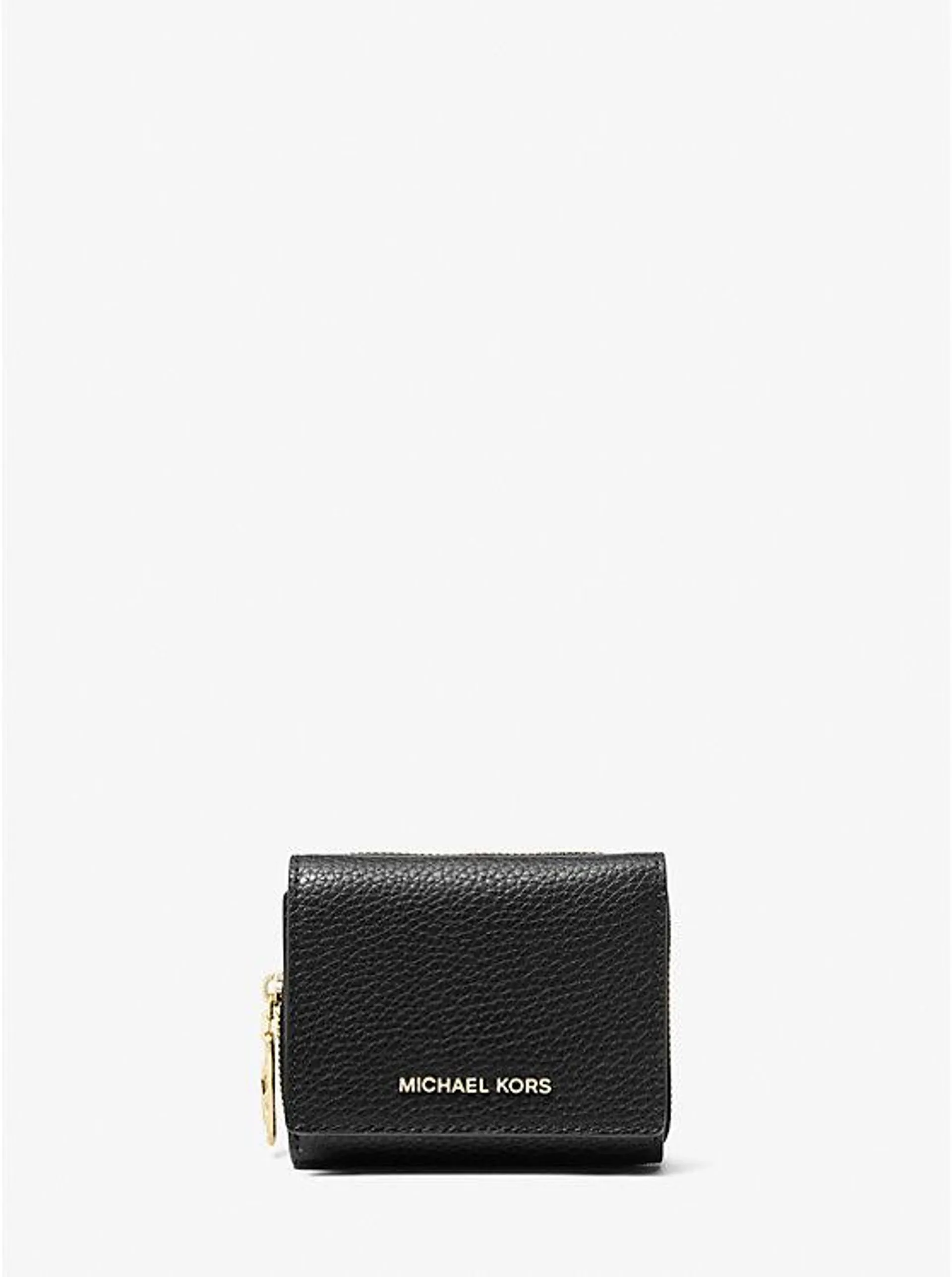 Empire Small Pebbled Leather Tri-Fold Wallet